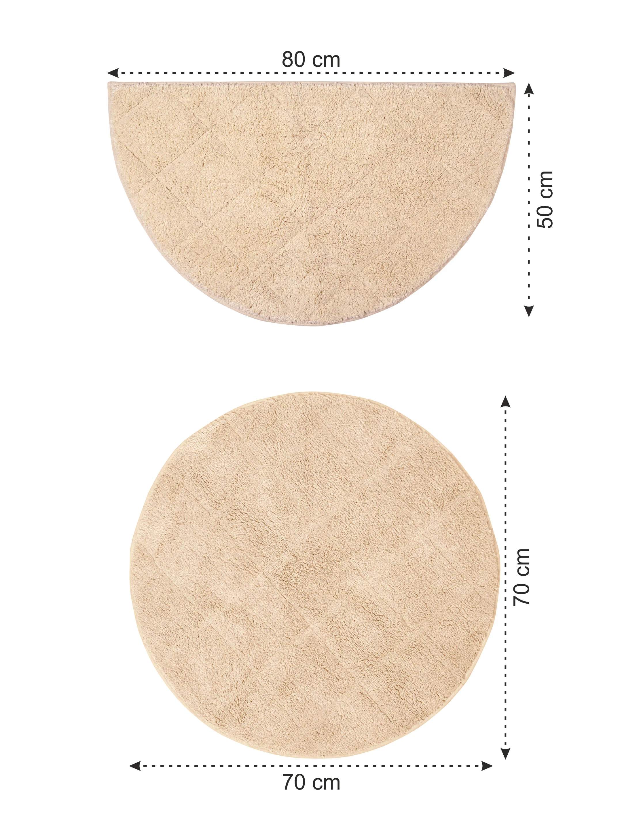 Affaire 100% Organic Cotton Antiskid Bathmat Set (2 Pc) | Plush Feel & Quick Dry - Image 9