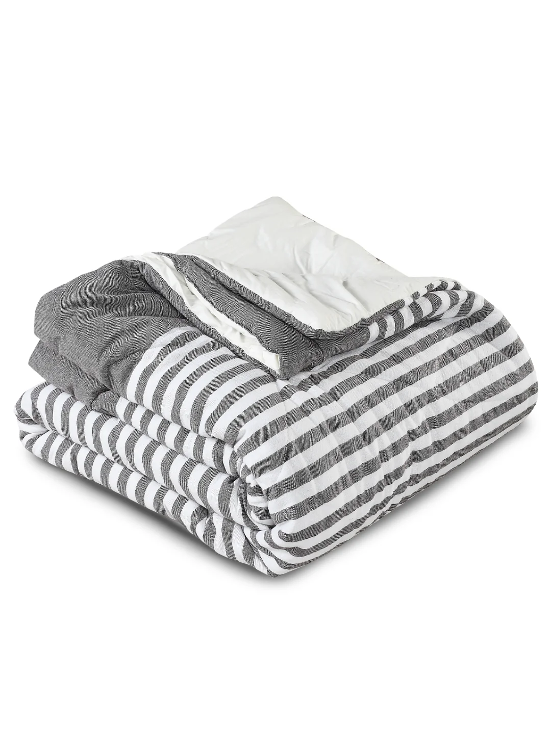 All Over Cotton Striped Queen Size Quilt (90X100) - Image 9