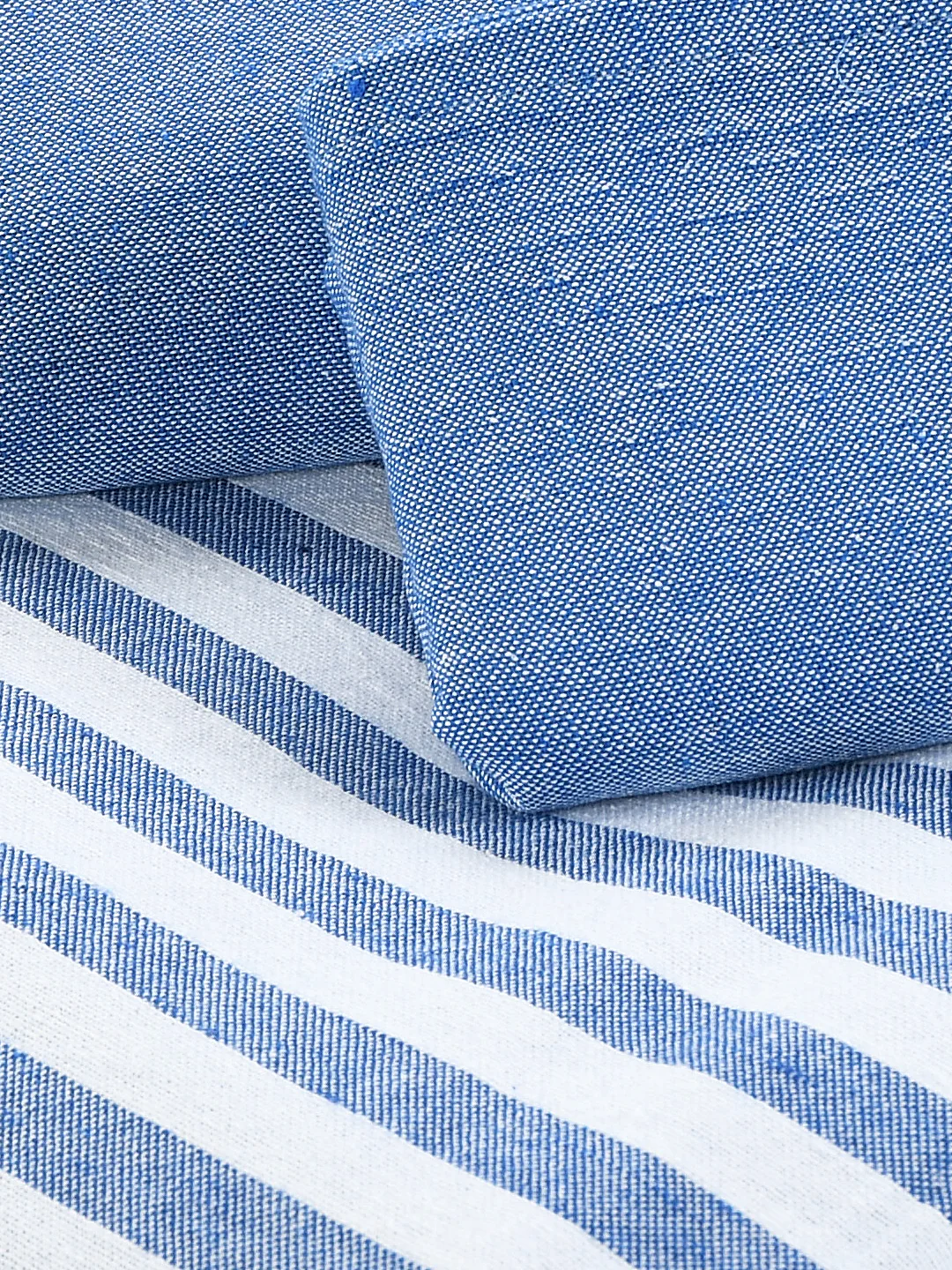 Even Stripe Handwoven Cotton Bed Cover Set – Subtle Line Detailing | Minimal Look - Image 10