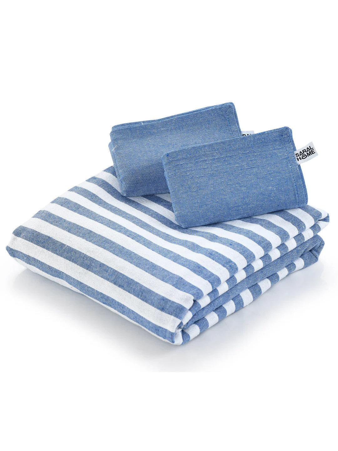 Even Stripe Handwoven Cotton Bed Cover Set – Subtle Line Detailing | Minimal Look - Image 11