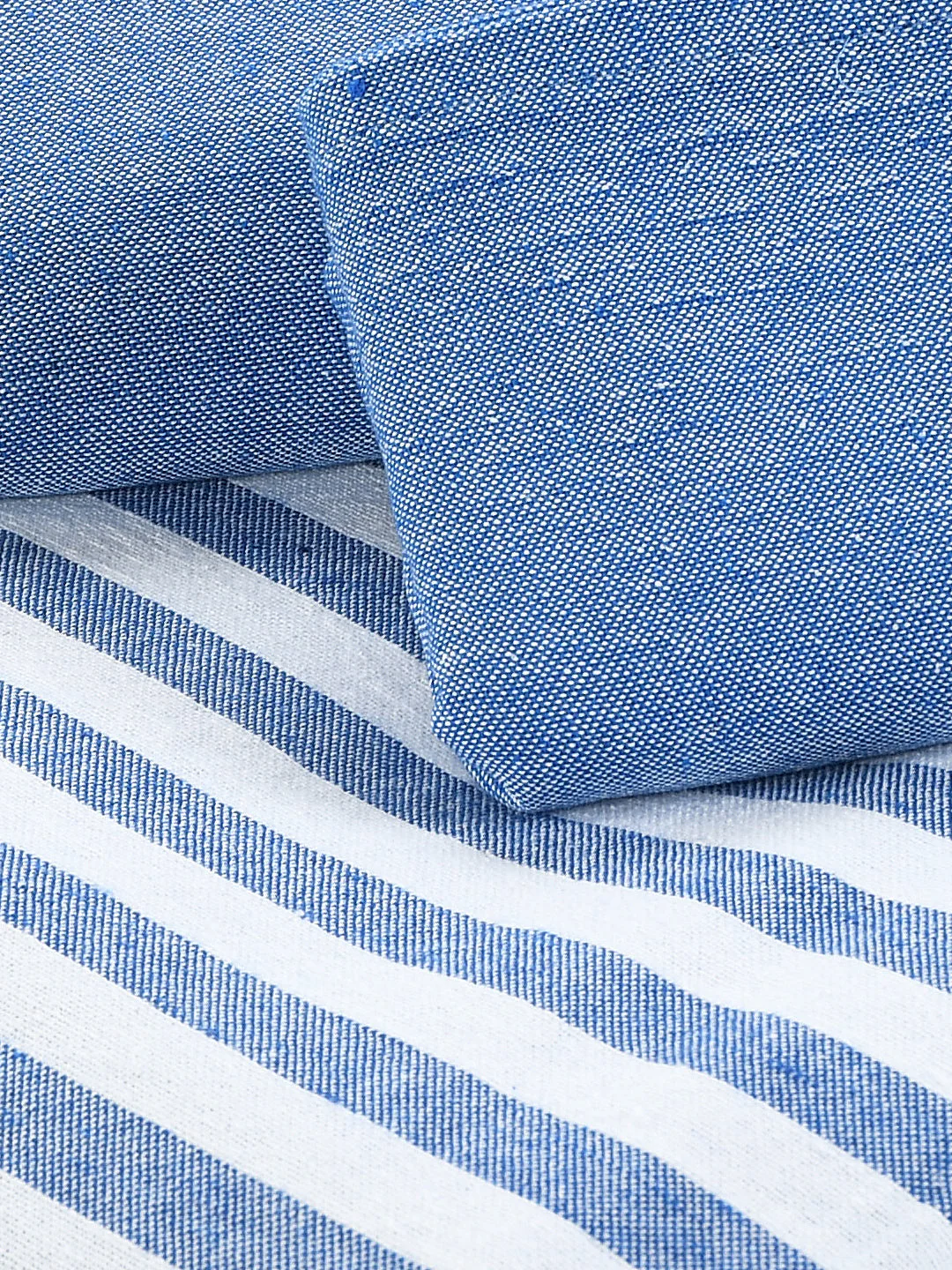 Even Stripe Handwoven Cotton Bed Cover Set – Subtle Line Detailing | Minimal Look - Image 12