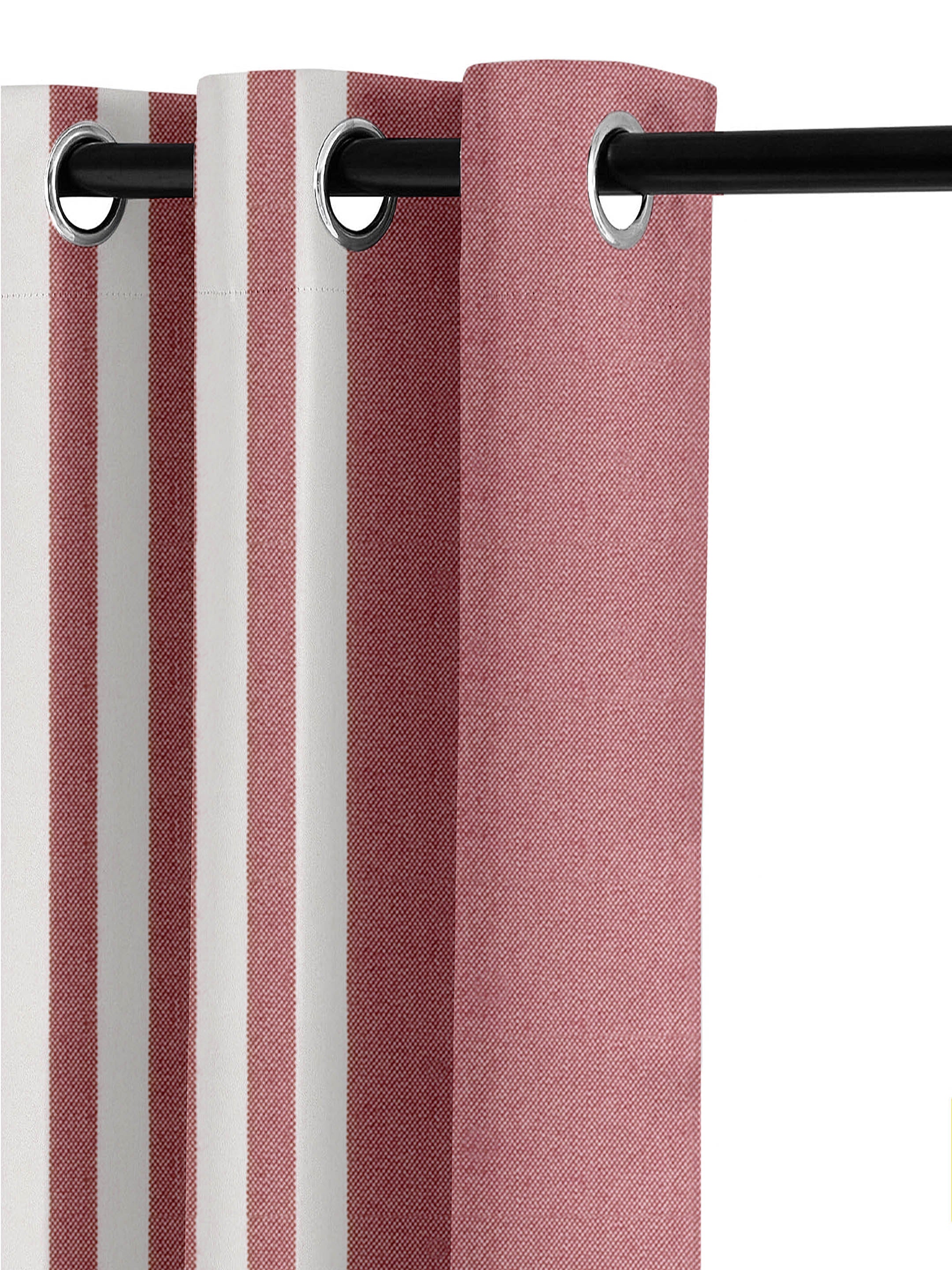 Even Stripe Handmade Cotton Curtains - Image 3