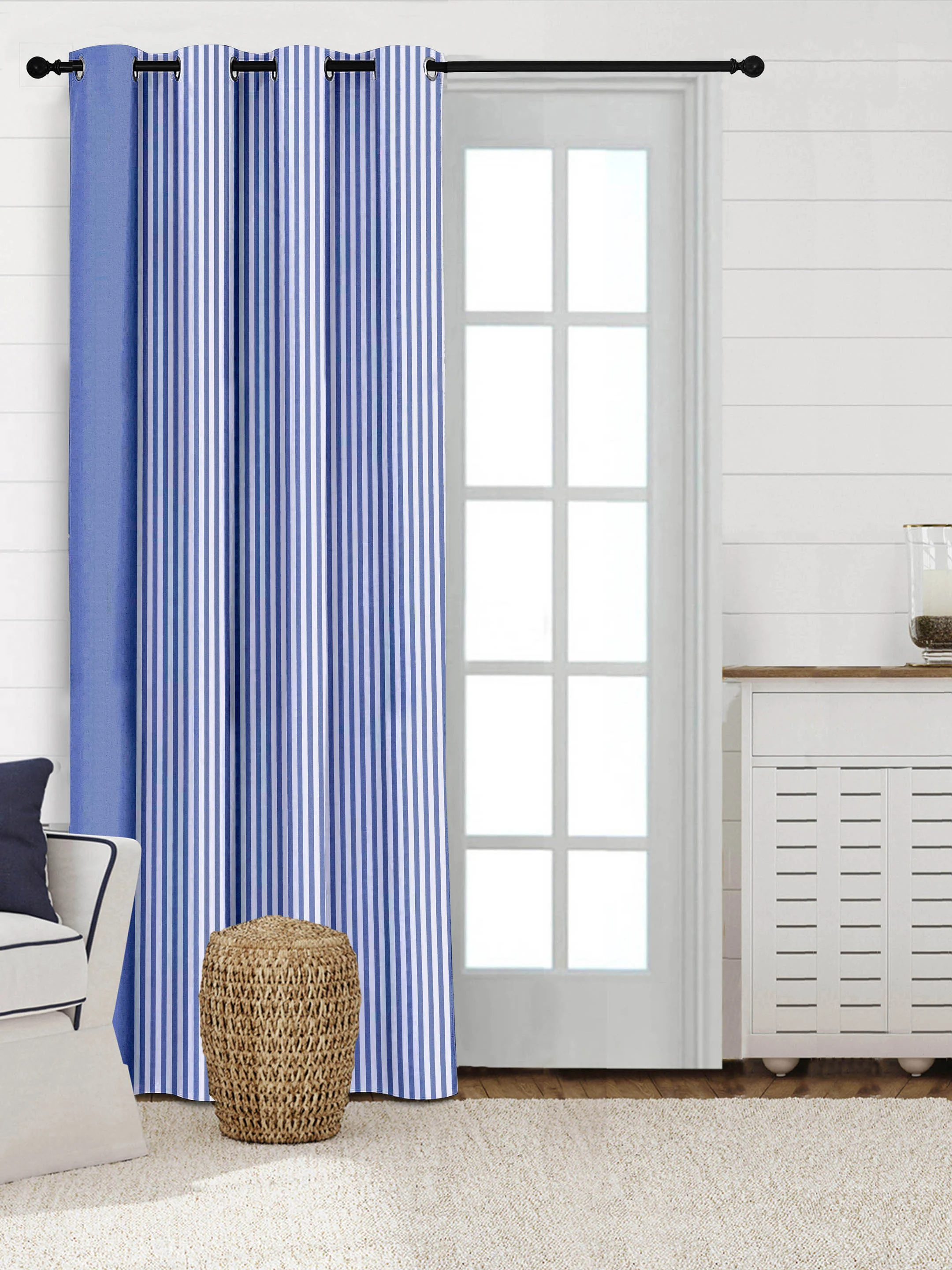 Even Stripe Handmade Cotton Curtains - Image 28