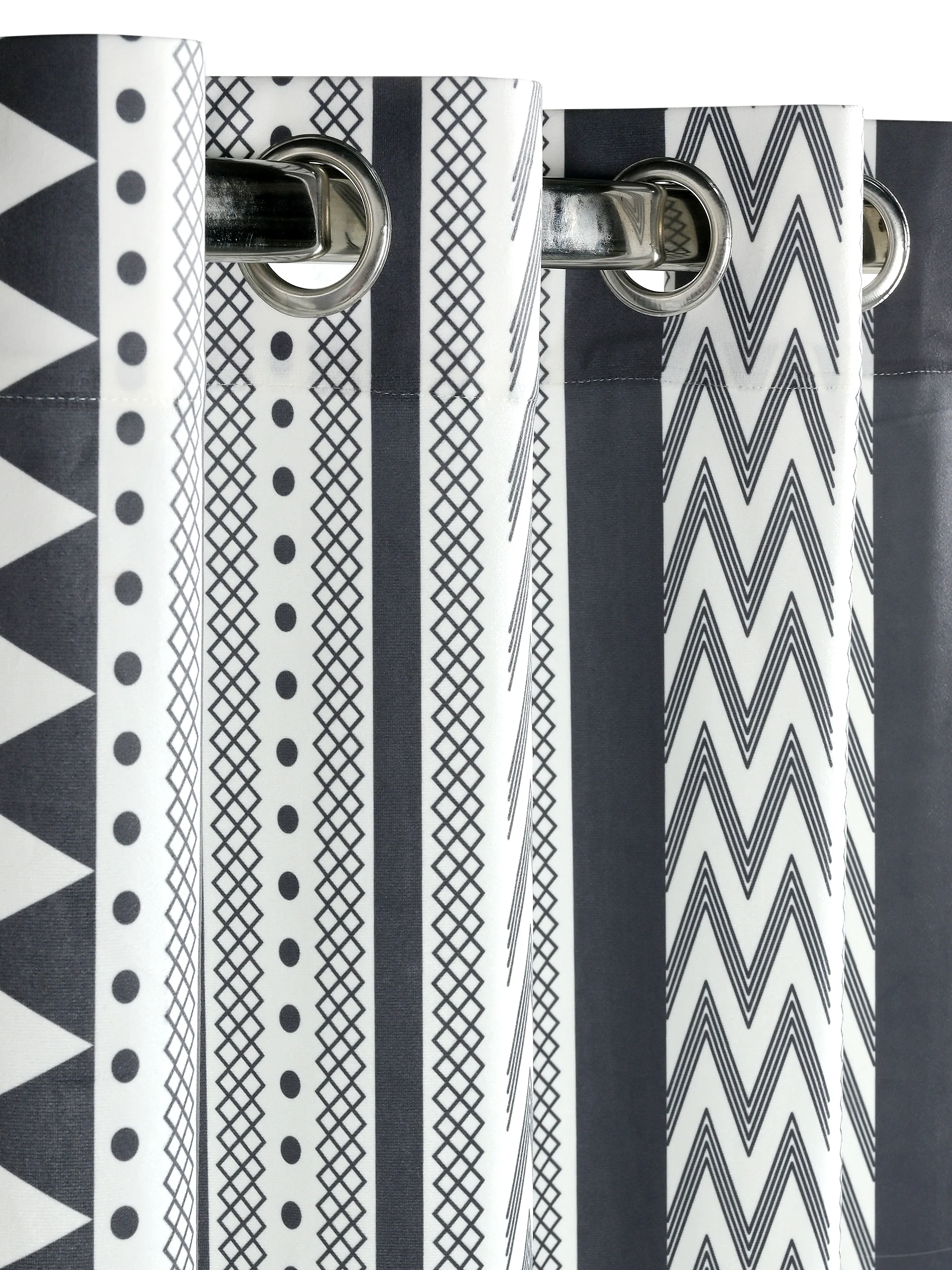 Aveda Velvet Boho Print Curtain | Chic Bohemian Living Room Curtain - Image 9