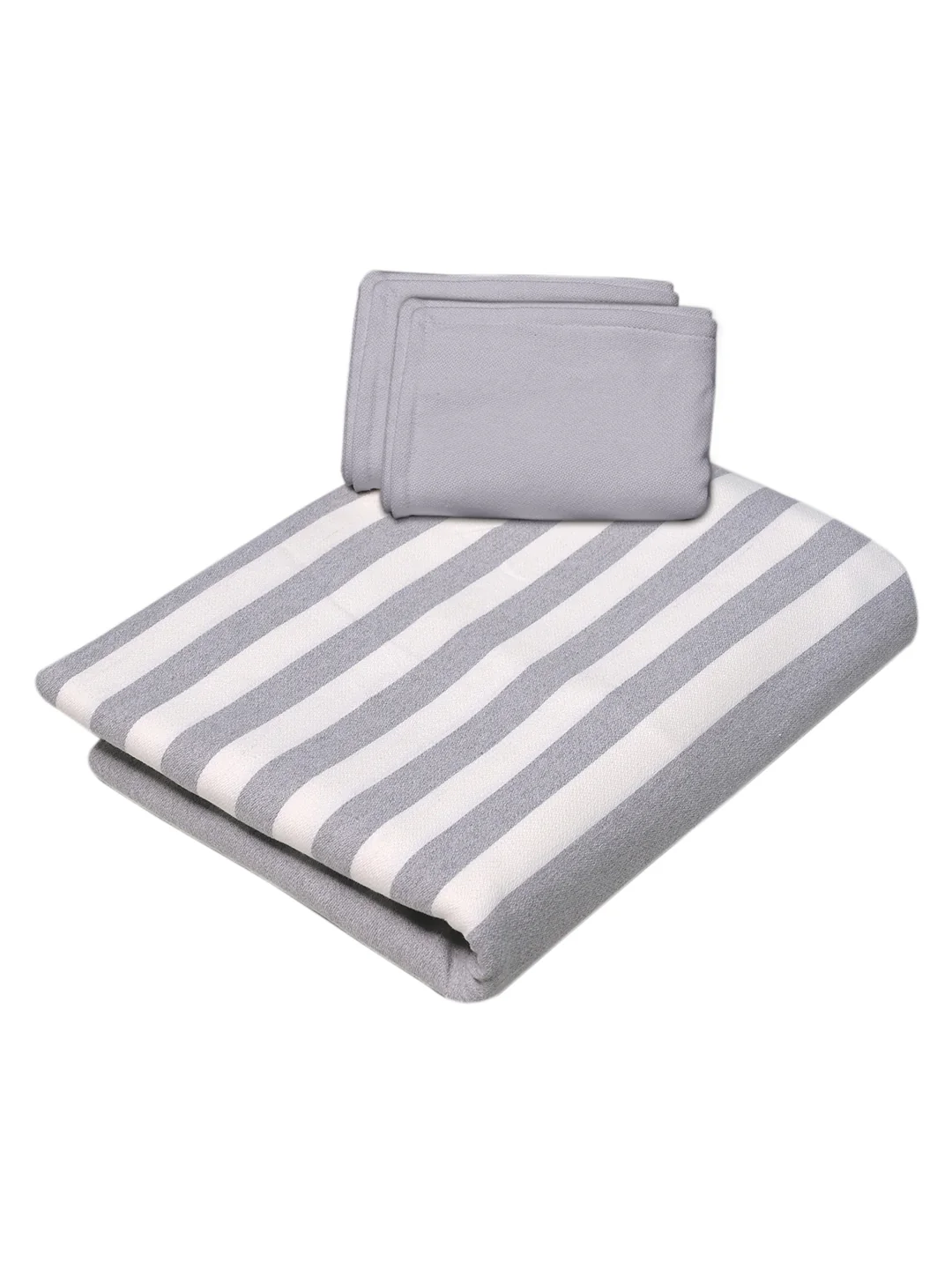 Balanced Woven Cotton Bed Cover Set | Includes 2 Matching Pillow Covers | Tone - Image 12