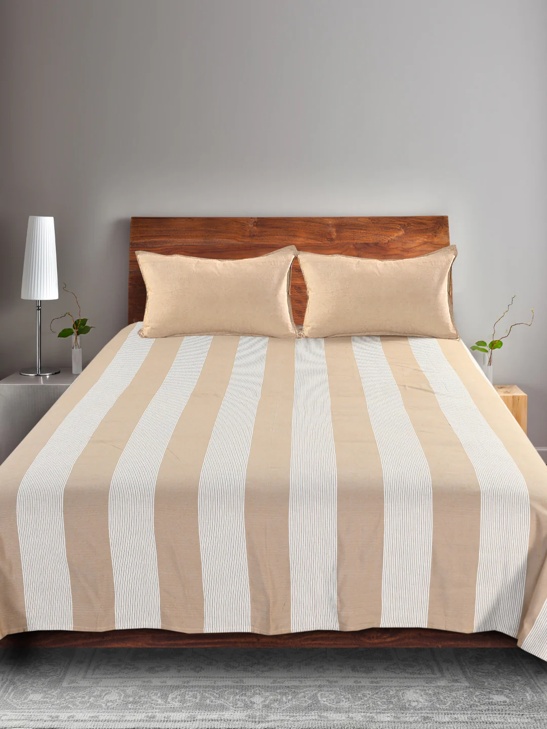 Bamboo Handwoven Cotton Bed Cover Set – Eco-Inspired Pattern | Breathable Cotton - Image 6