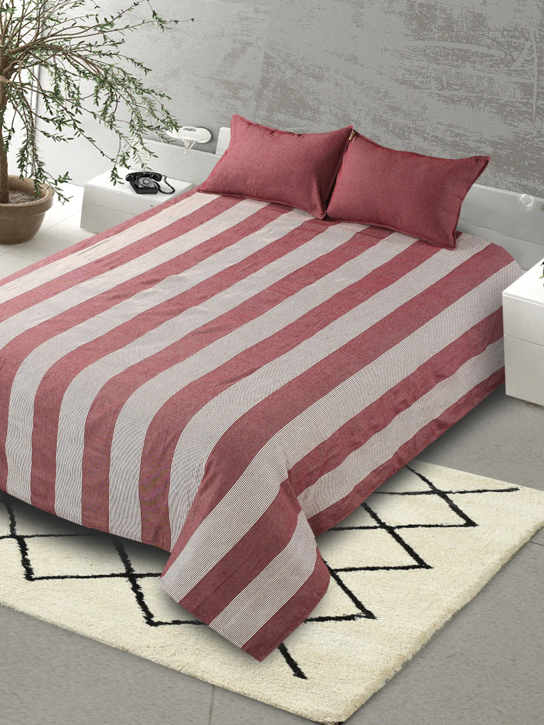 Bamboo Handwoven Cotton Bed Cover Set – Eco-Inspired Pattern | Breathable Cotton - Image 11