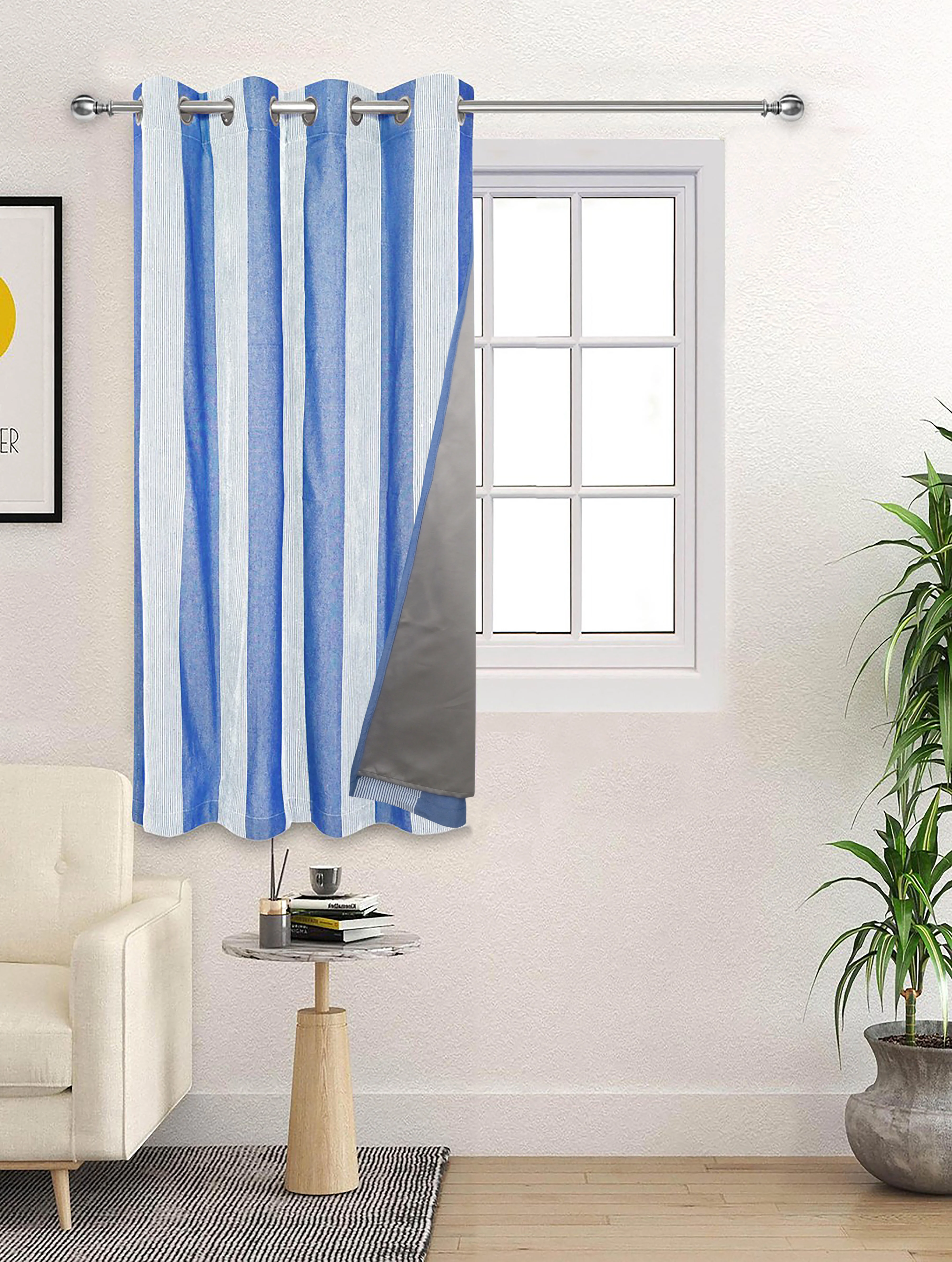 Bamboo Stripes Handmade Cotton Curtains - Image 19