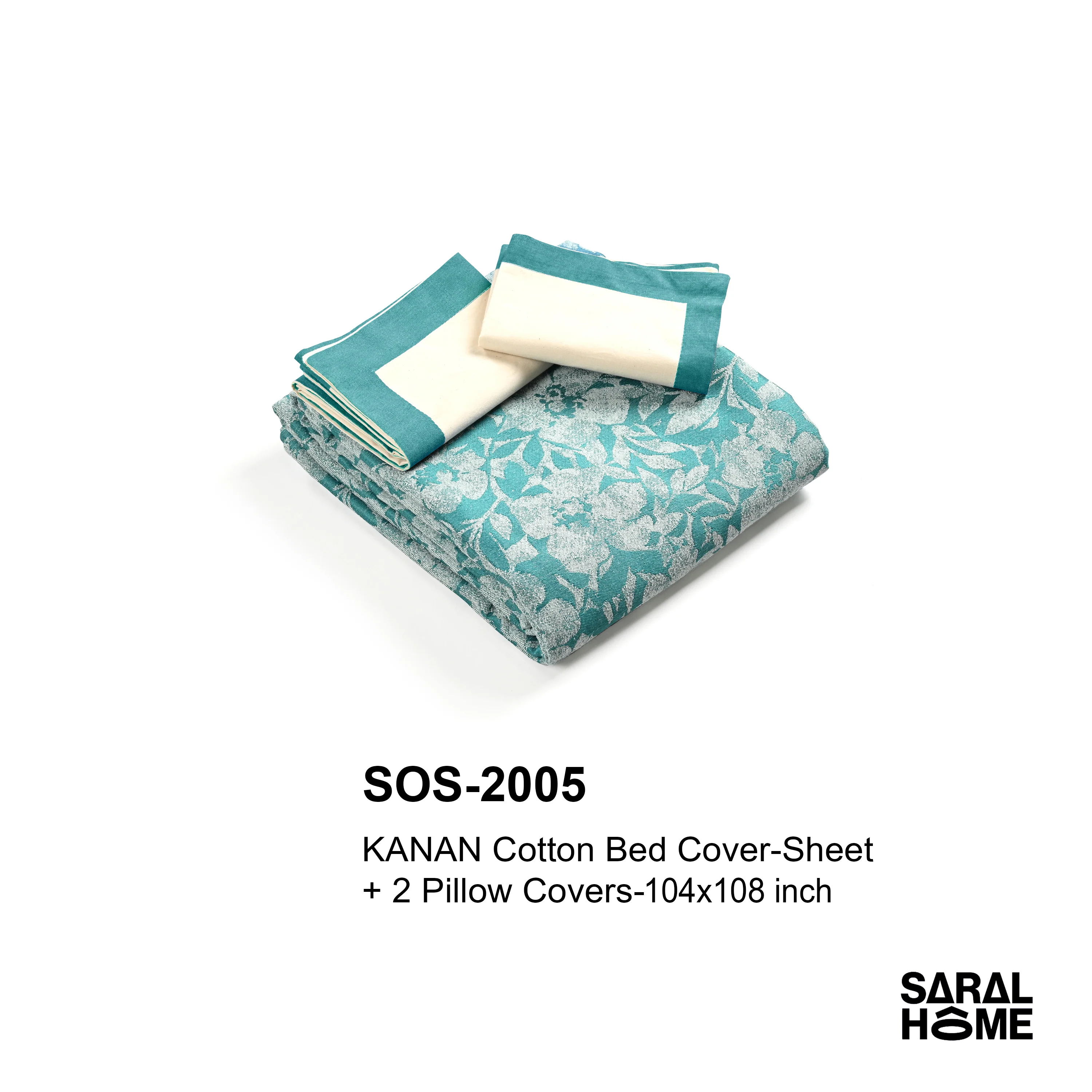 GIFT BASKET | KANAN Cotton Bed Cover-Sheet 104x108 Inch Gift Basket - Image 2