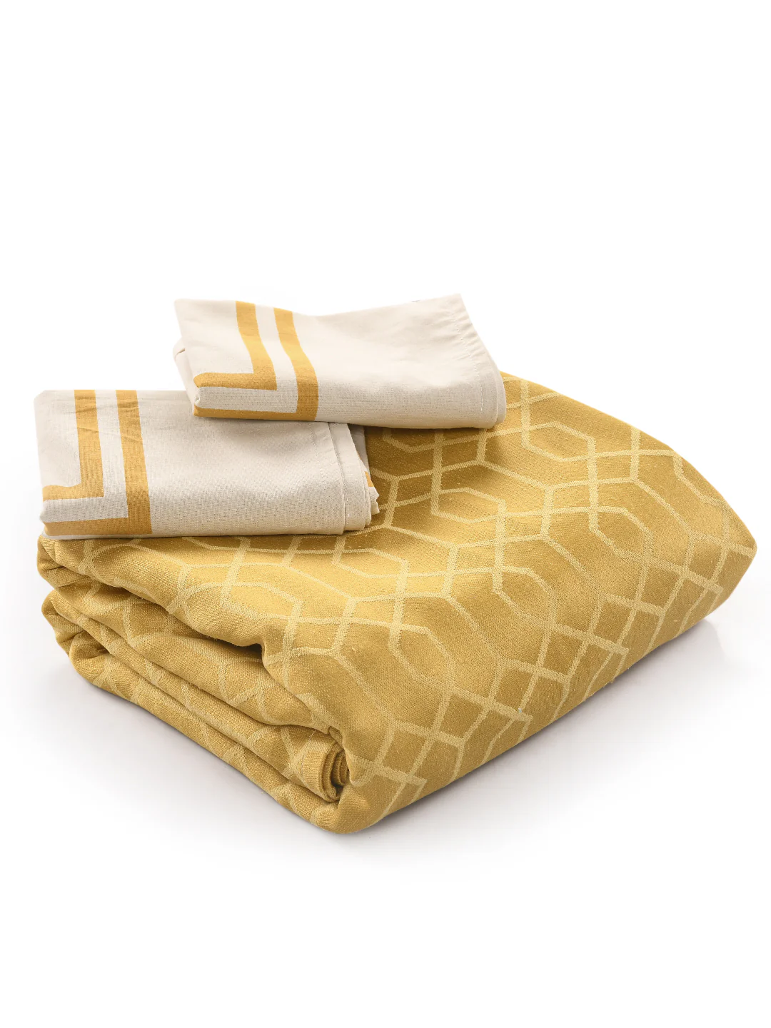 LUXE Cotton Bed Sheet Set | Soft, Elegant Finish + 2 Pillow Covers - Image 4