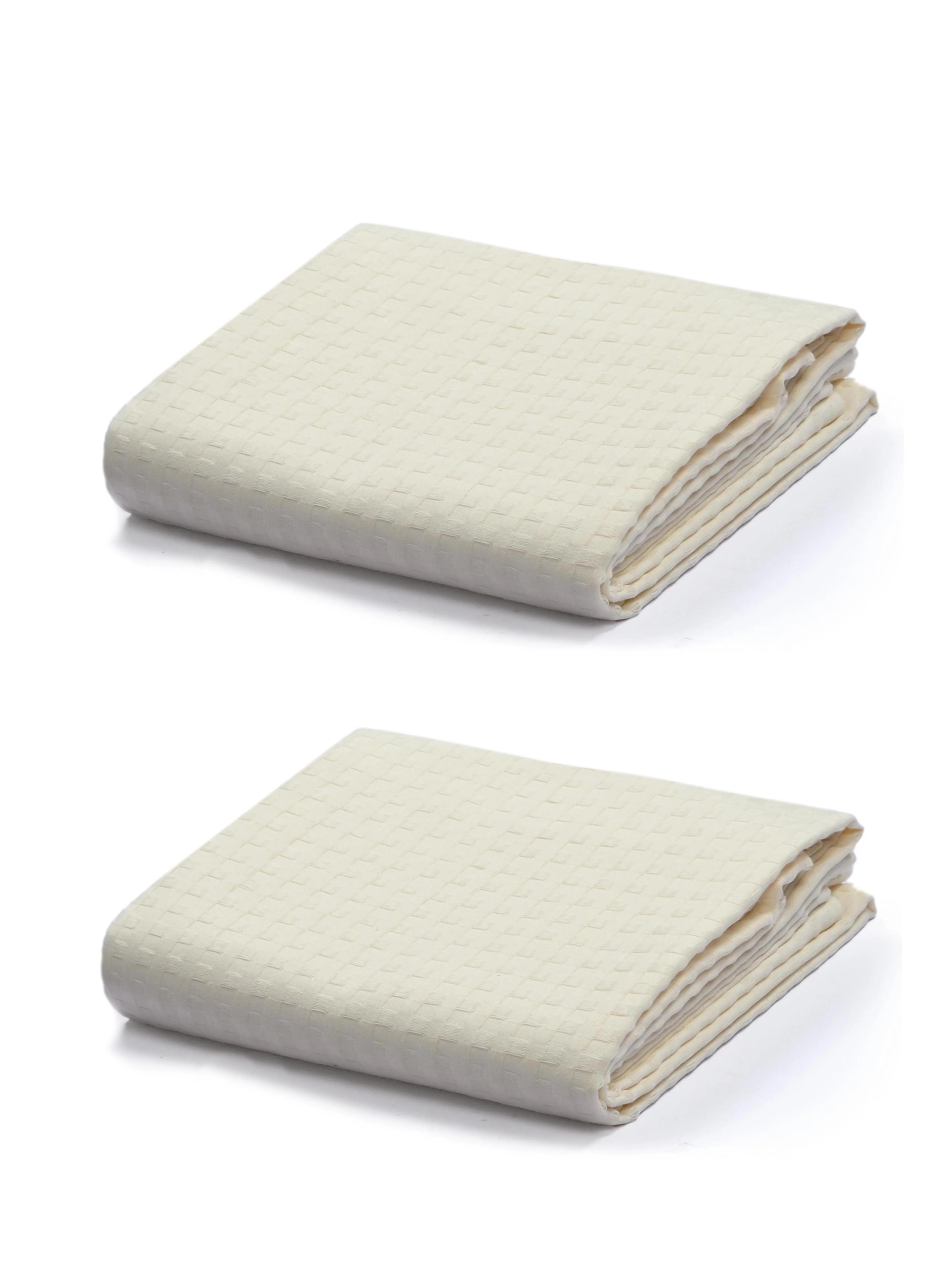 Waffle Cotton Sofa Throw Cover | Textured Weave - Image 21