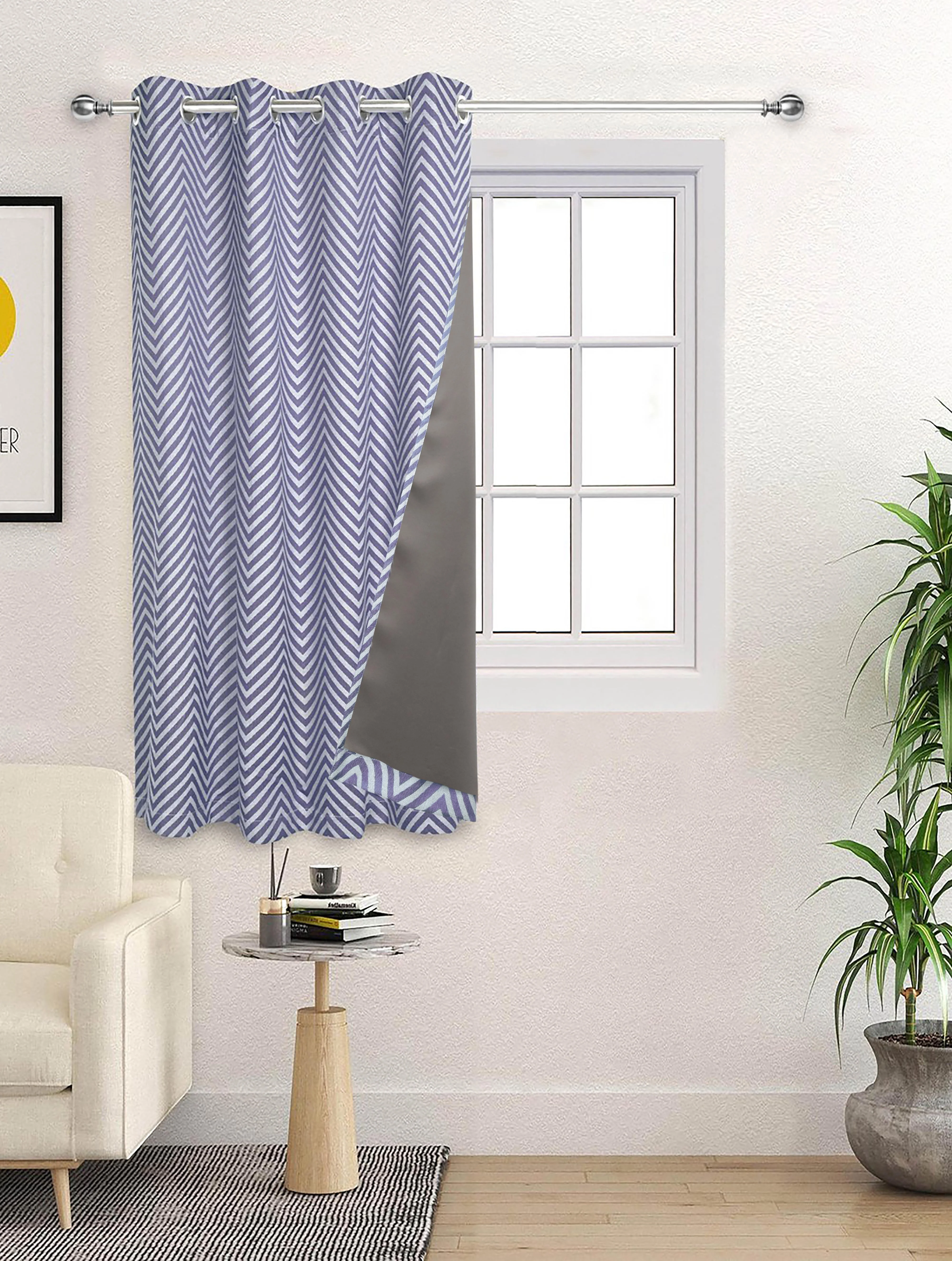 CHEVRON Damask Cotton Curtains | Elegant Living Room Drapes - Image 21