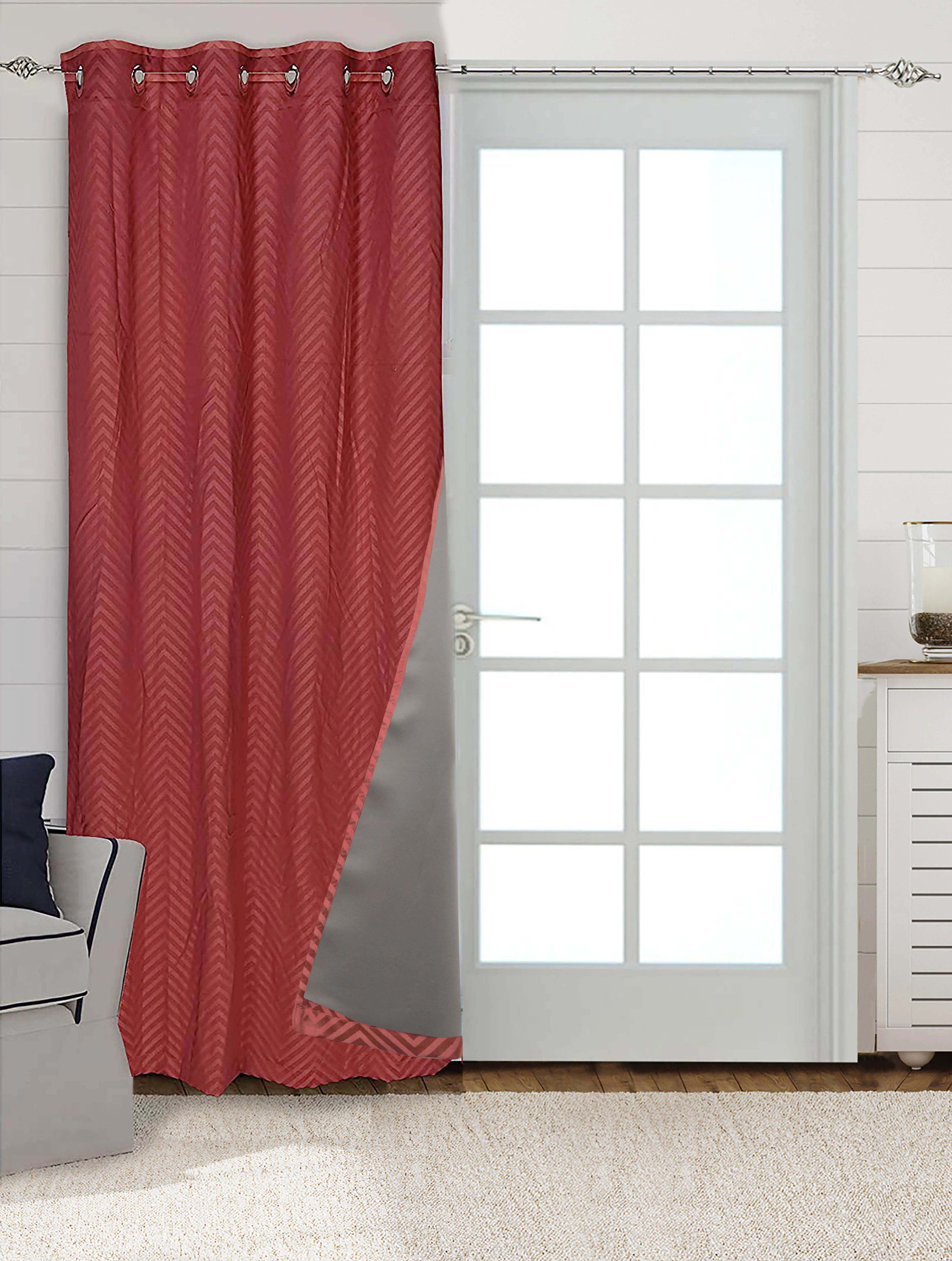 CHEVRON Damask Cotton Curtains | Elegant Living Room Drapes - Image 35