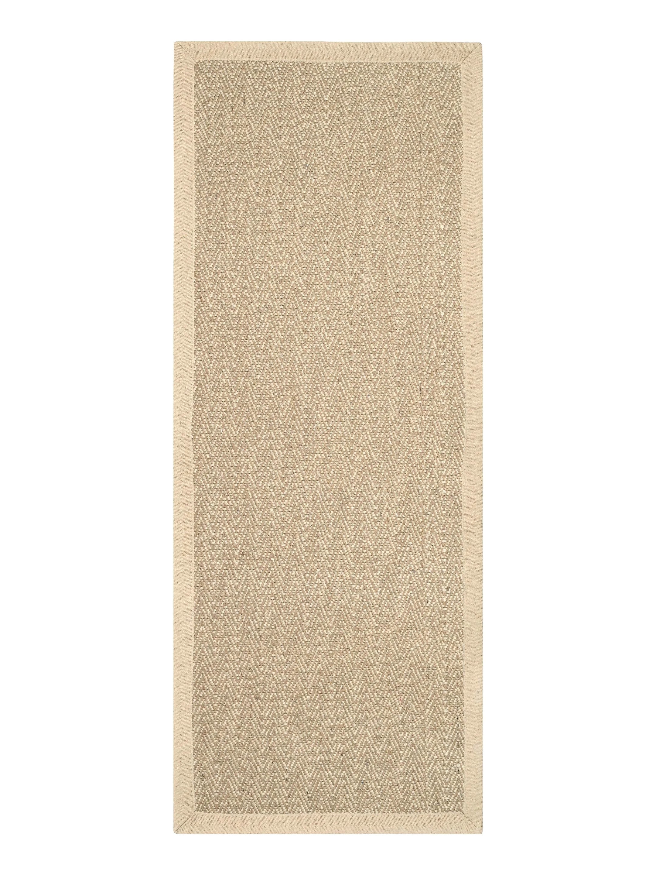 Chevron Jute & Cotton Woven Anti-Slip Strong Border Runner - Image 16