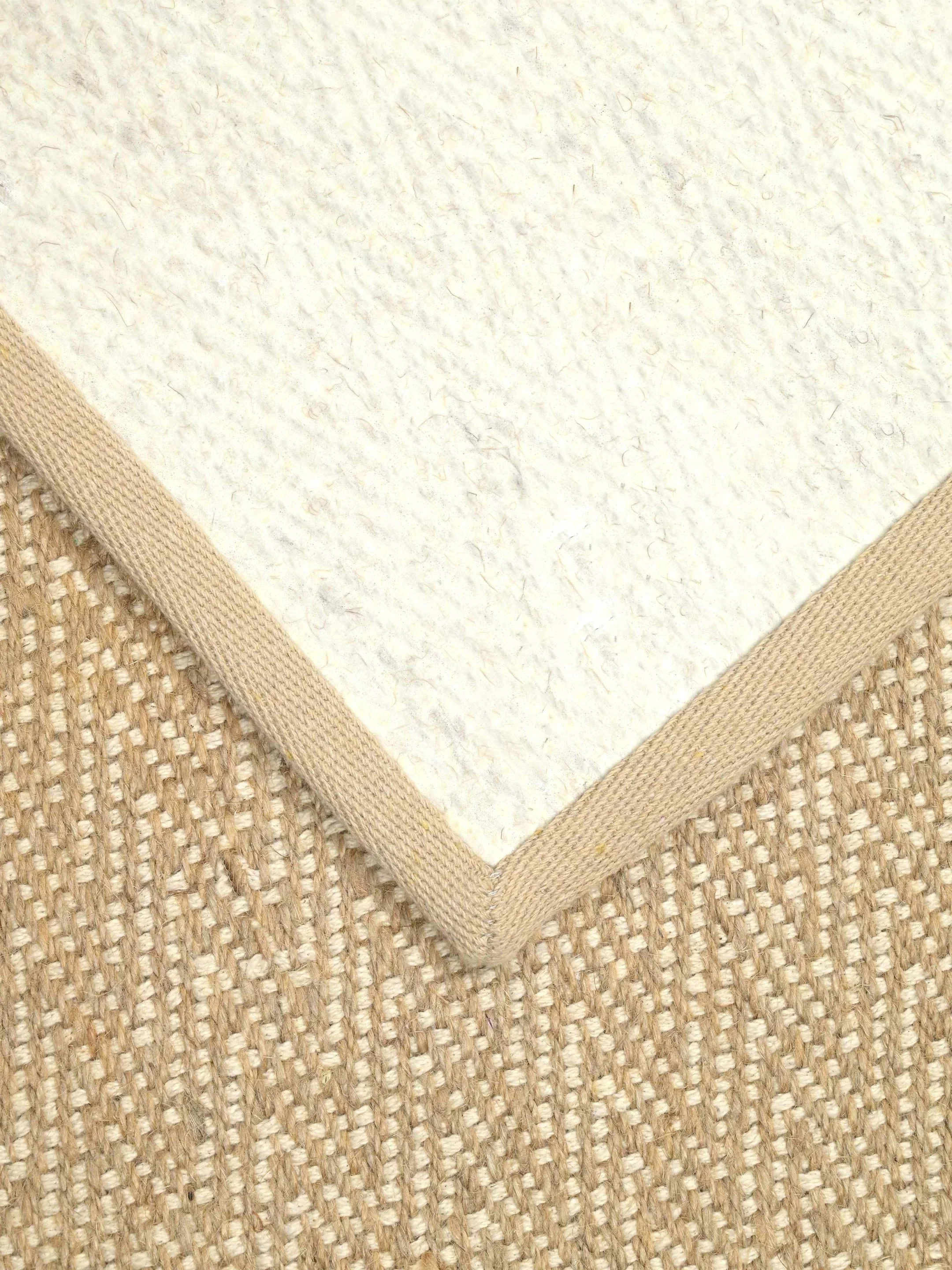 Chevron Jute & Cotton Woven Anti-Slip Strong Border Runner - Image 20