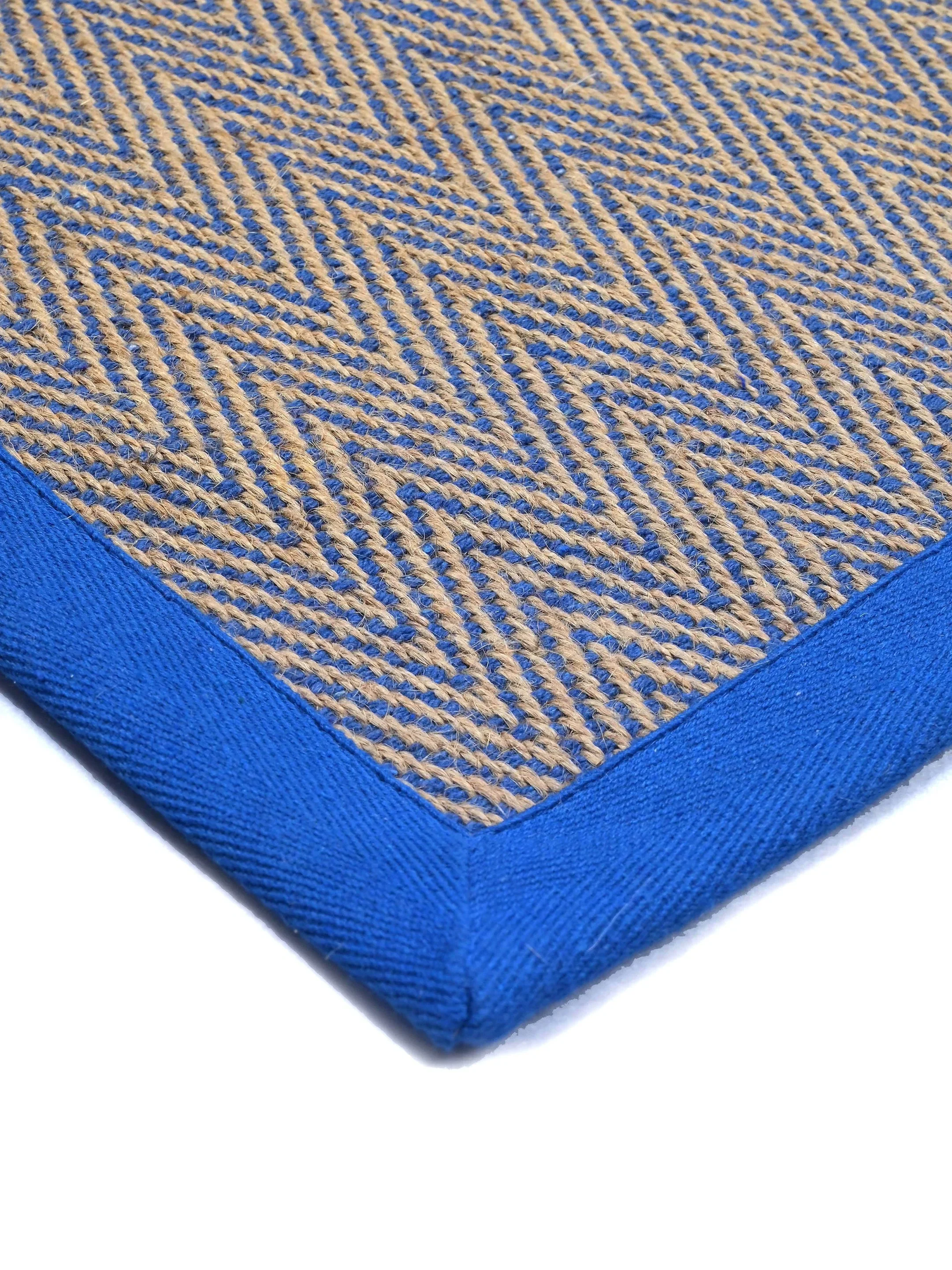 Chevron Jute & Cotton Woven Anti-Slip Strong Border Runner - Image 9