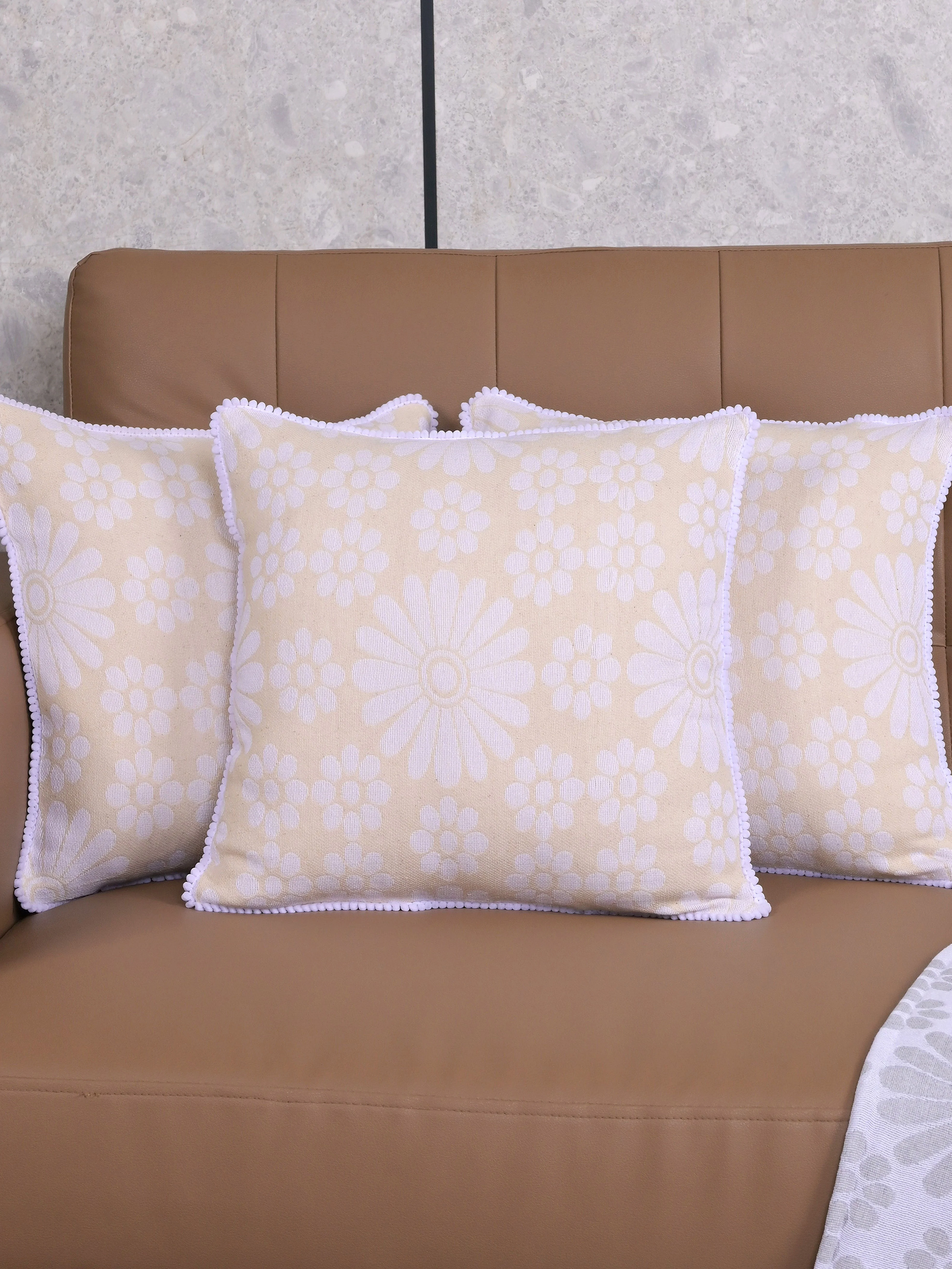 Chitki Embroidered Cushion Cover | Handcrafted Detailing & Soft Cotton Finish - Image 2
