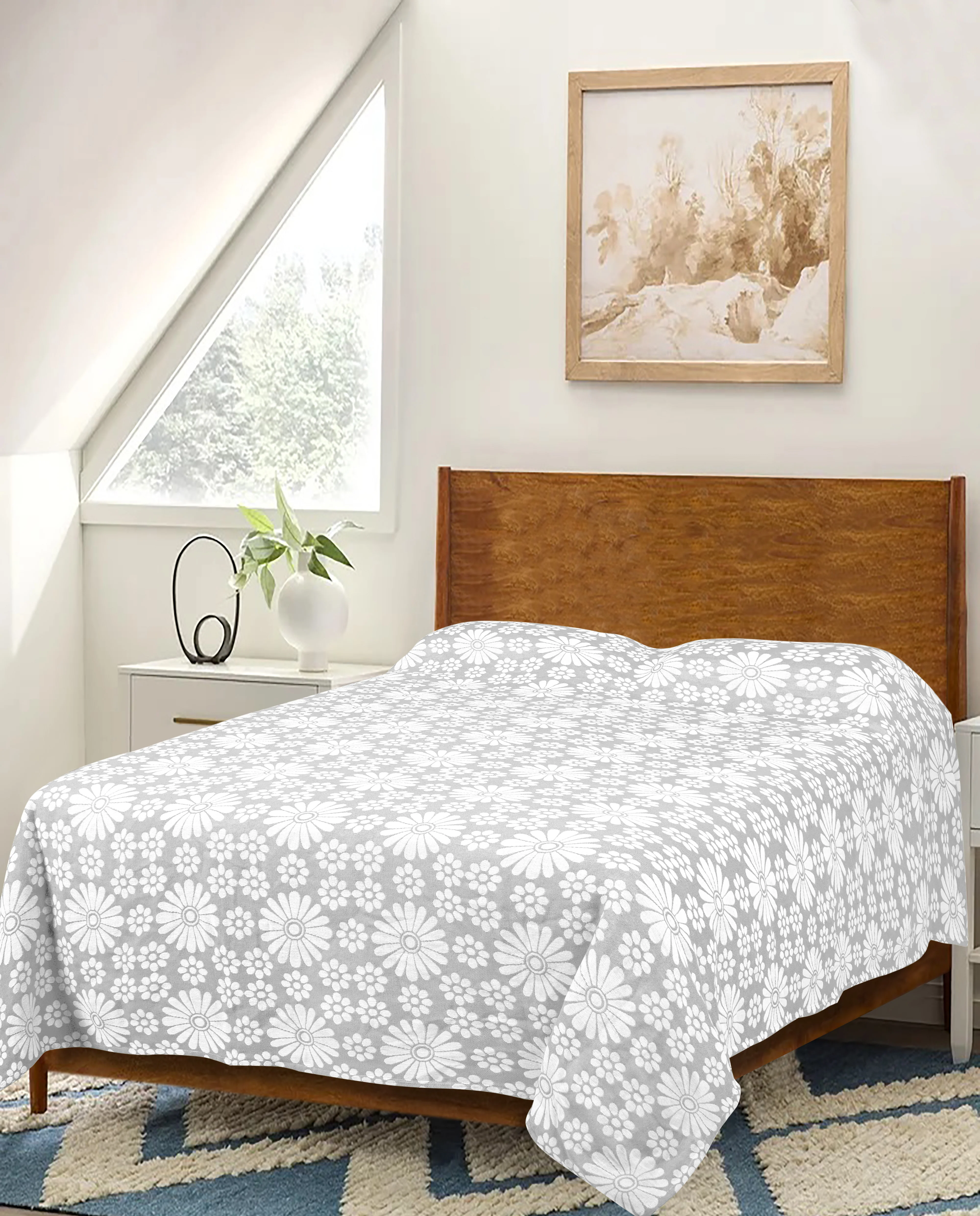 CHITKI Cotton Bed Cover Sheet – Lightweight Comforter, No Pillow Covers Included - Image 10