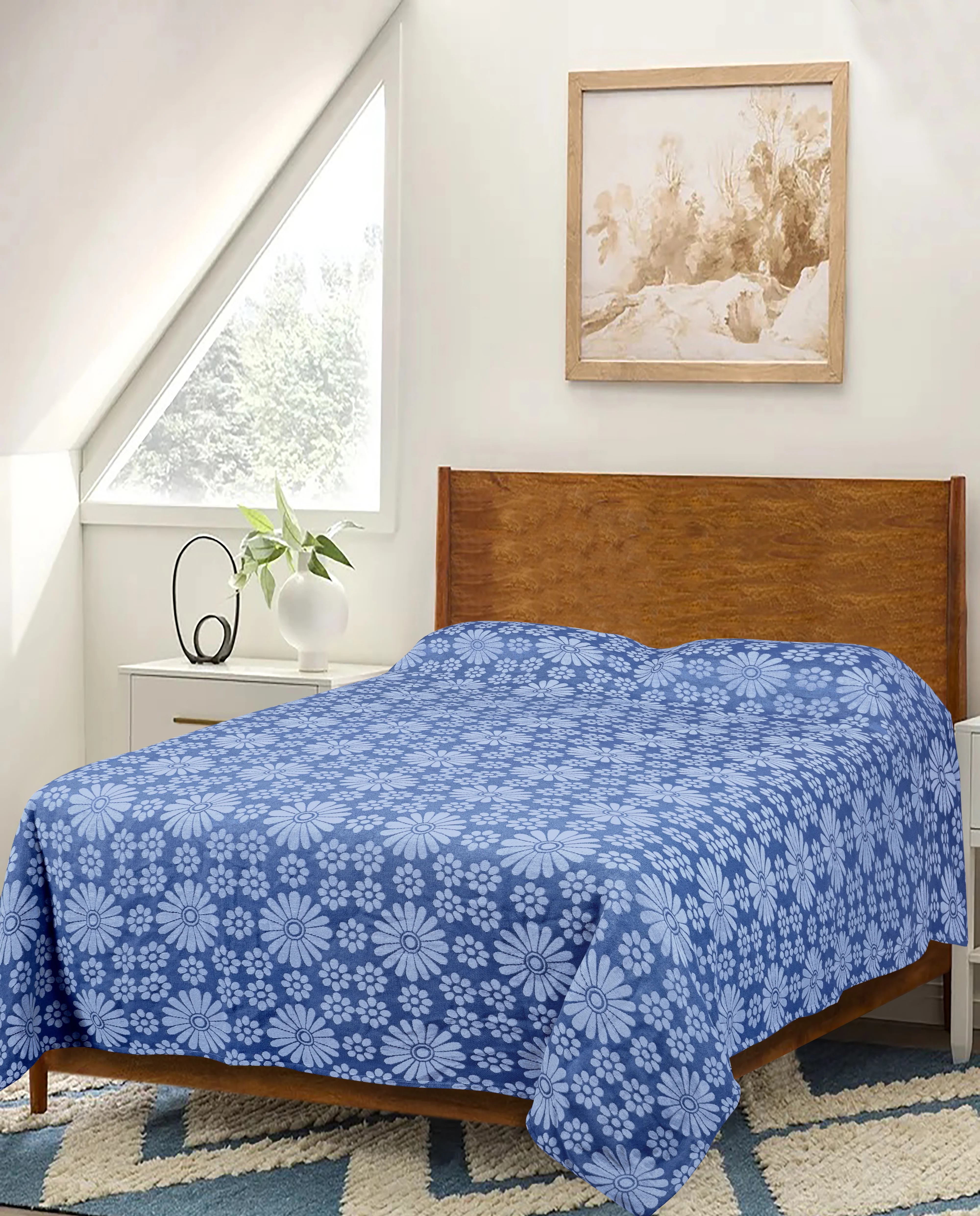 CHITKI Cotton Bed Cover Sheet – Lightweight Comforter, No Pillow Covers Included - Image 6