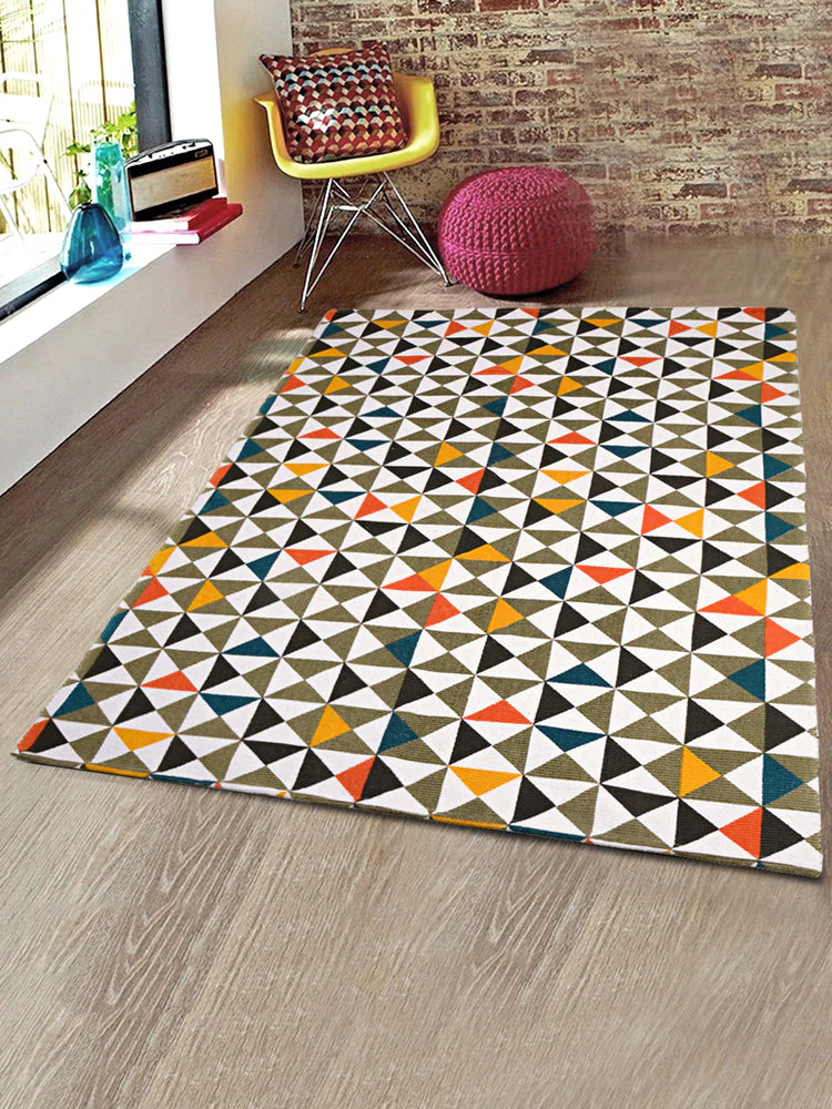 FIRKI Printed Rib Rug | Vibrant Prints with Durable Ribbed Texture - Image 7