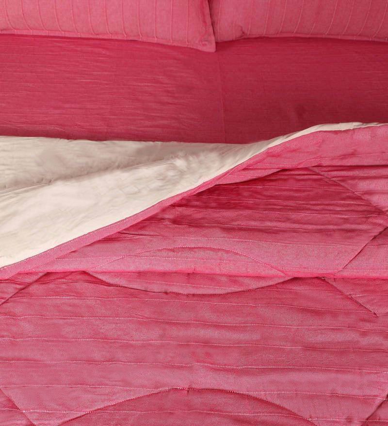 Saral Home 4 Pc Cotton Bedding Combo – Bedsheet, Pillow Covers & Quilt - Image 6