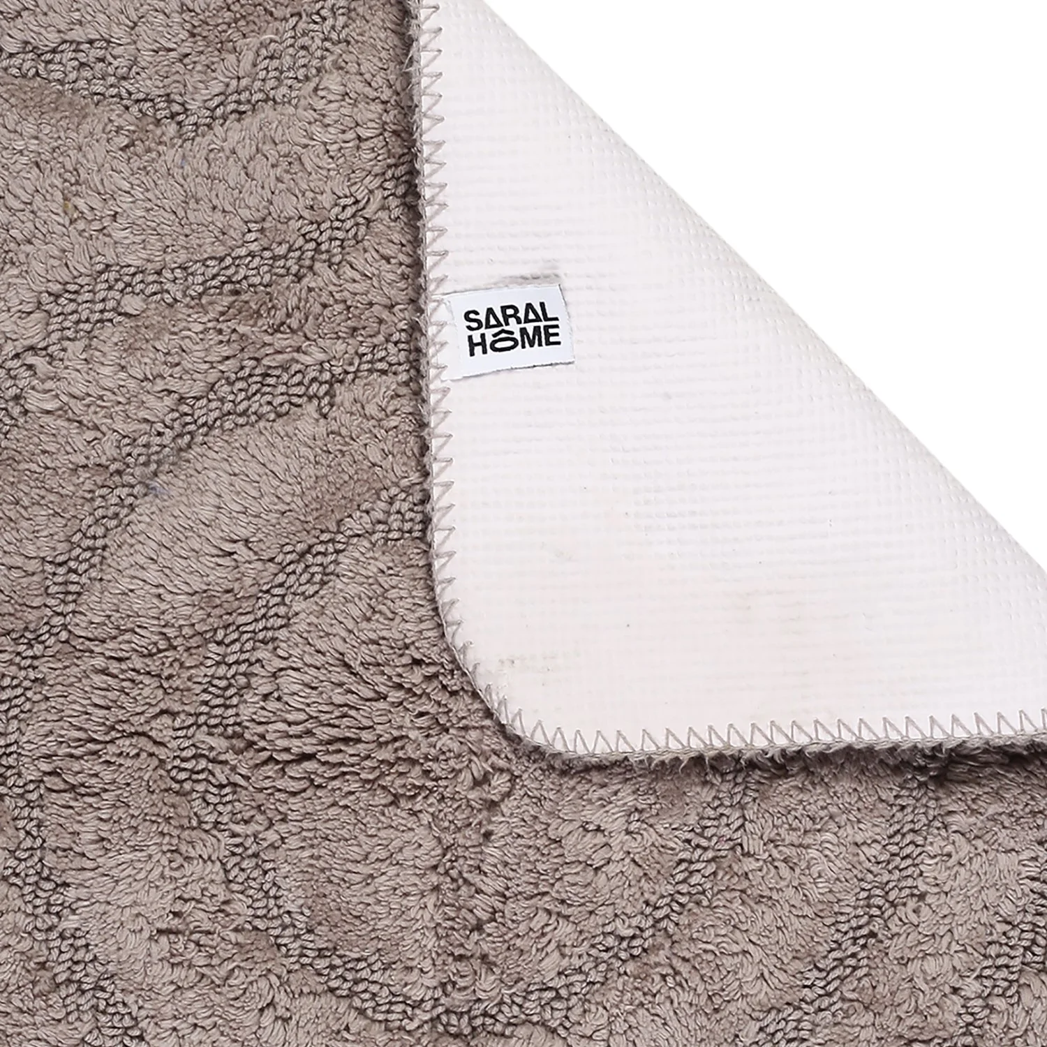 Cotton Bathmat Set with Contour (45x60 & 45x50 cm) – Anti-Skid Design - Image 21