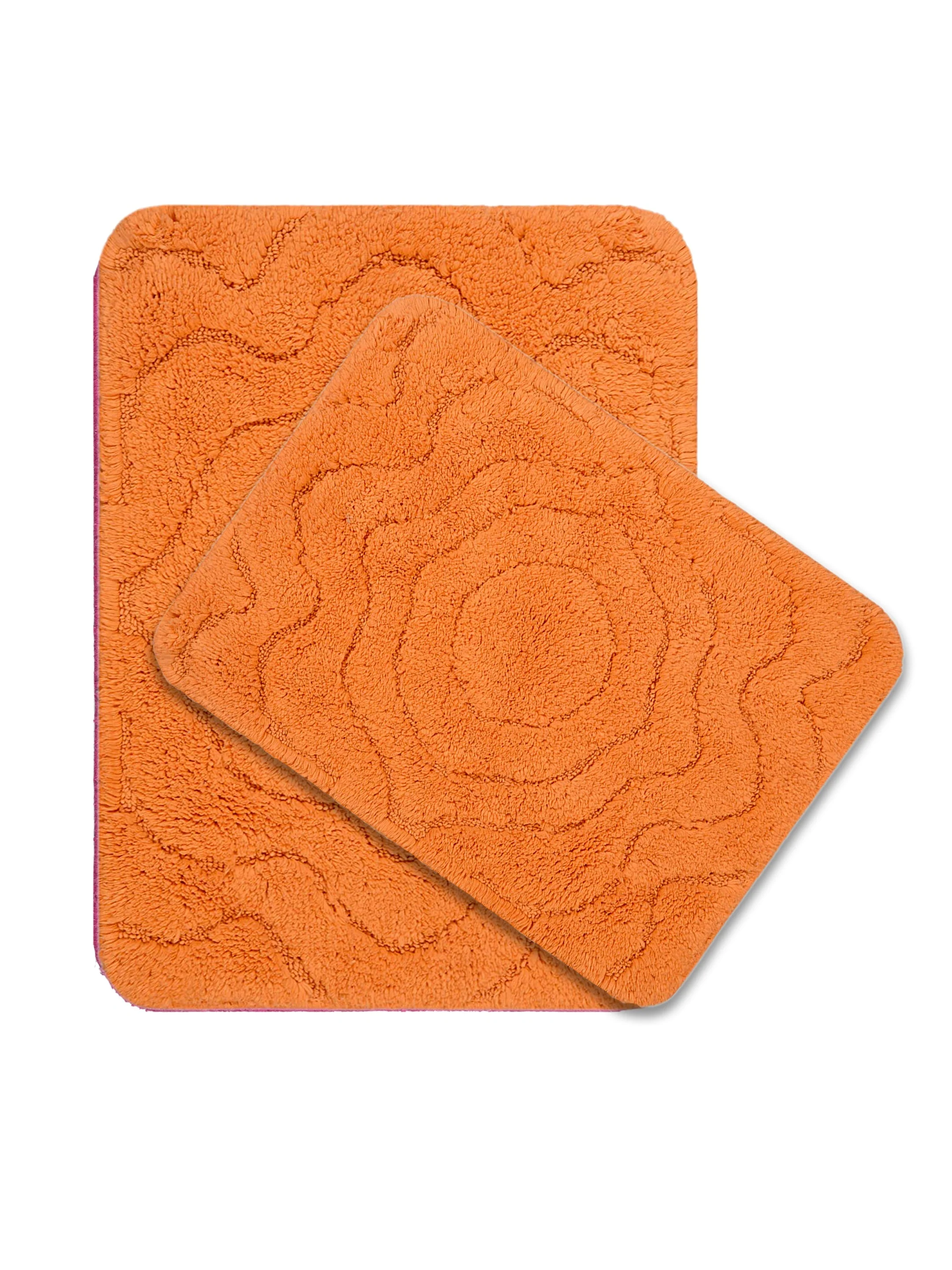 Cotton Bathmat Set with Contour (45x60 & 45x50 cm) – Anti-Skid Design - Image 22