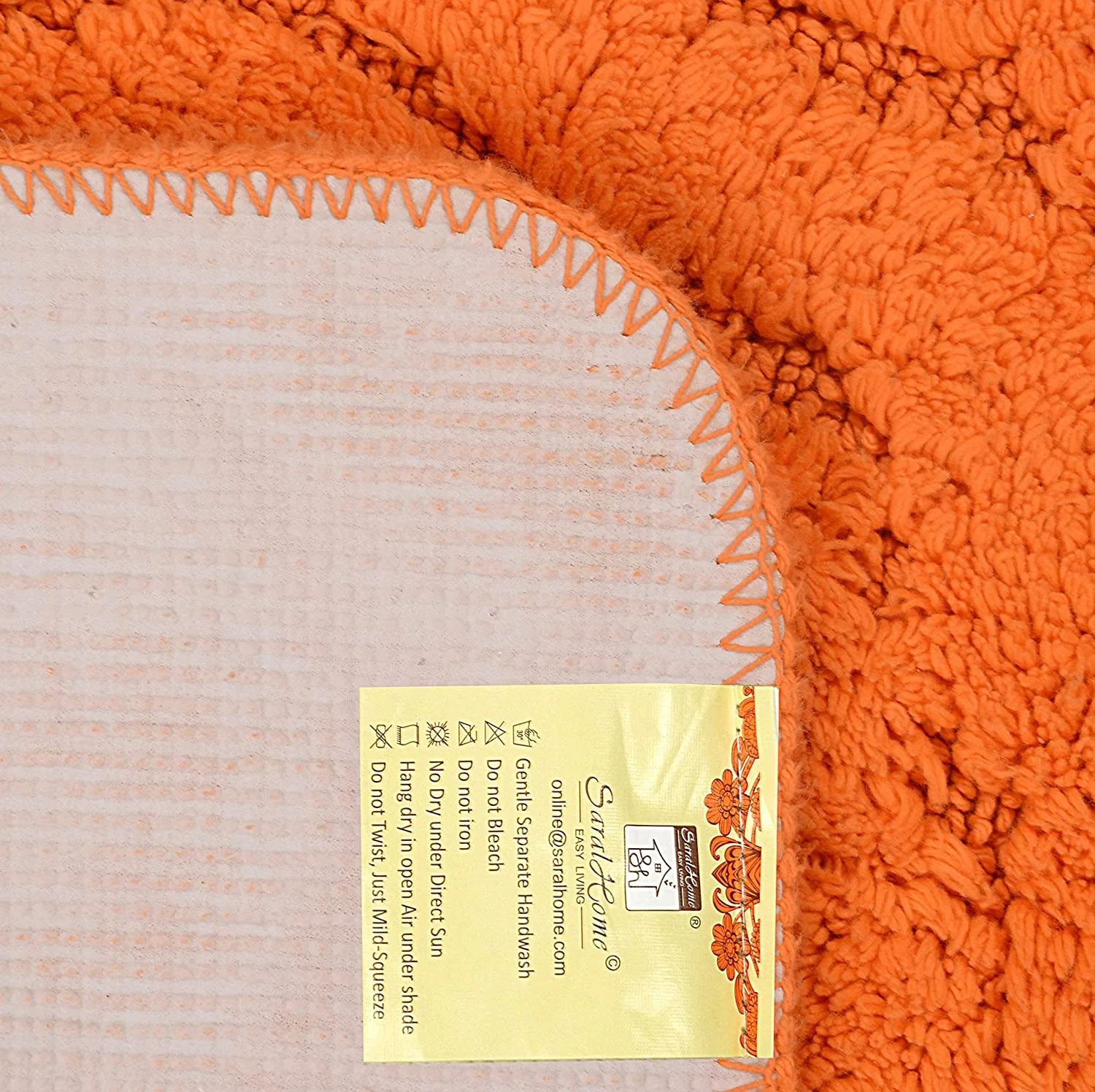 Cotton Bathmat Set with Contour (45x60 & 45x50 cm) – Anti-Skid Design - Image 27