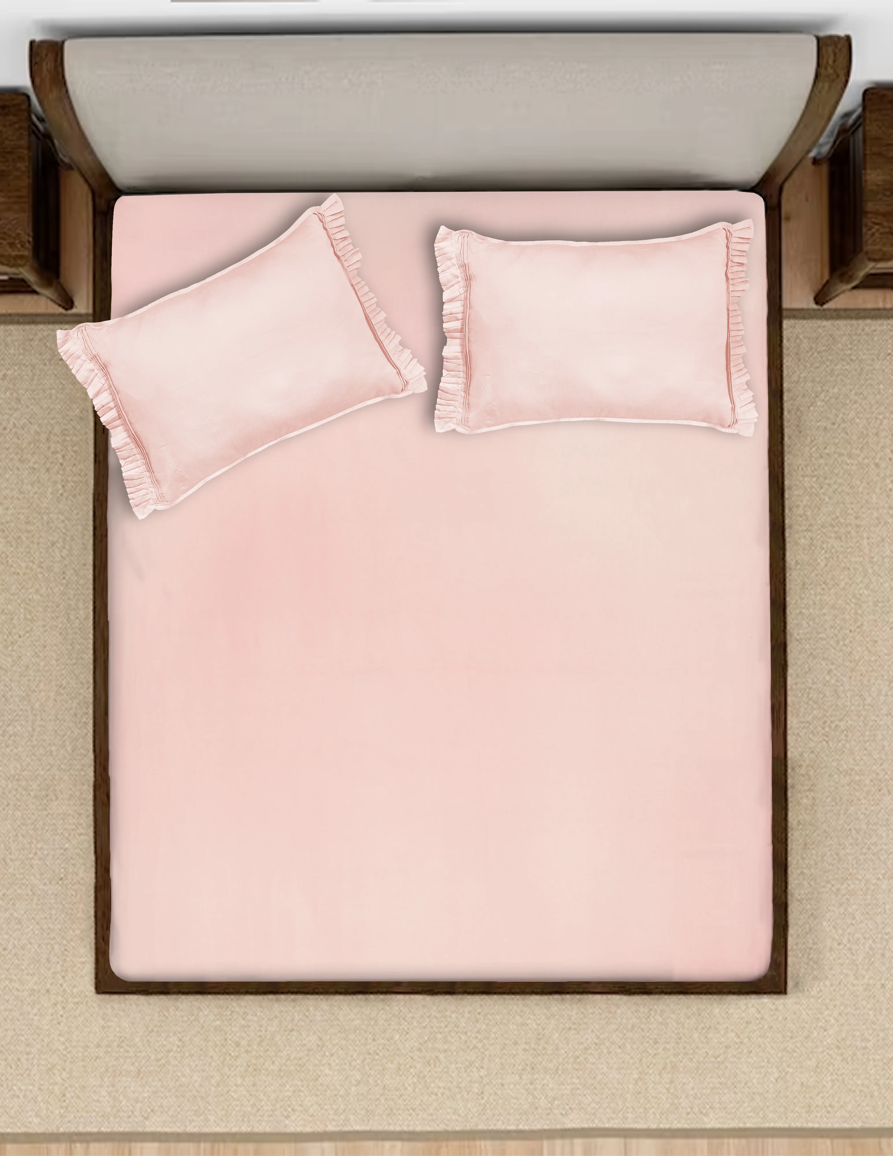 Classic Cotton Bedsheet with 2 Pillow Covers | Queen Size - Image 2