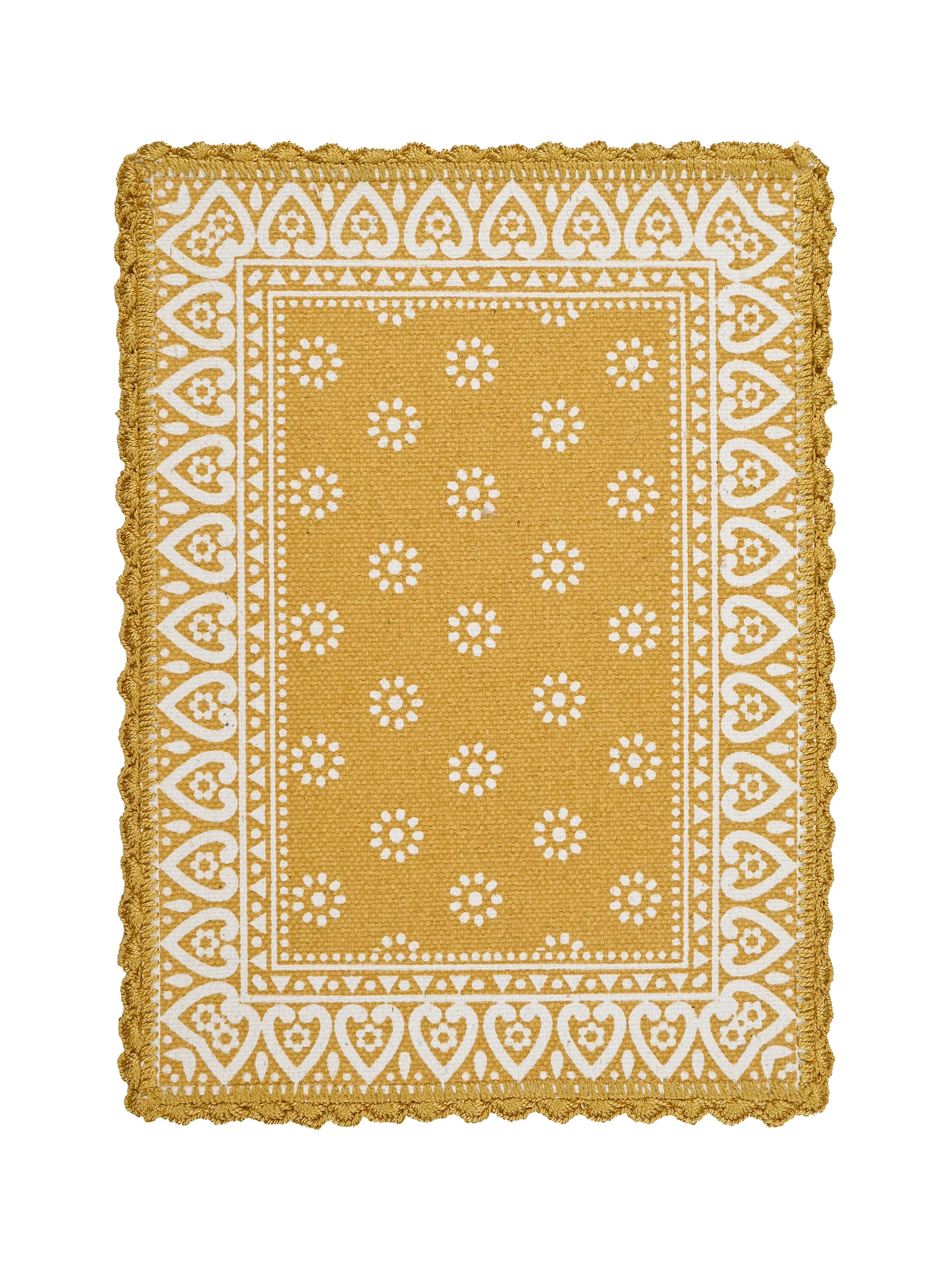 Cotton Dining Table Placemat Set | 4 Mats (33x45 cm) + 1 Runner (45x120 cm) | Set of 5 - Image 10