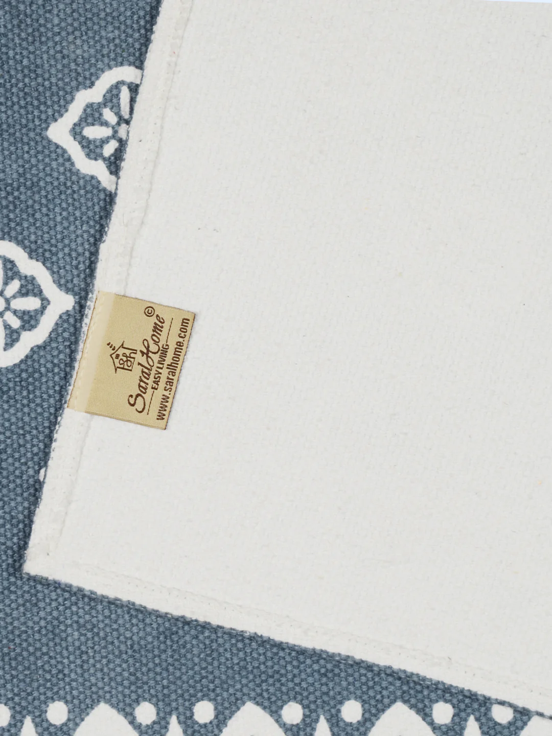 Cotton Dining Table Placemat Set | 4 Mats (33x45 cm) + 1 Runner (45x120 cm) | Set of 5 - Image 23
