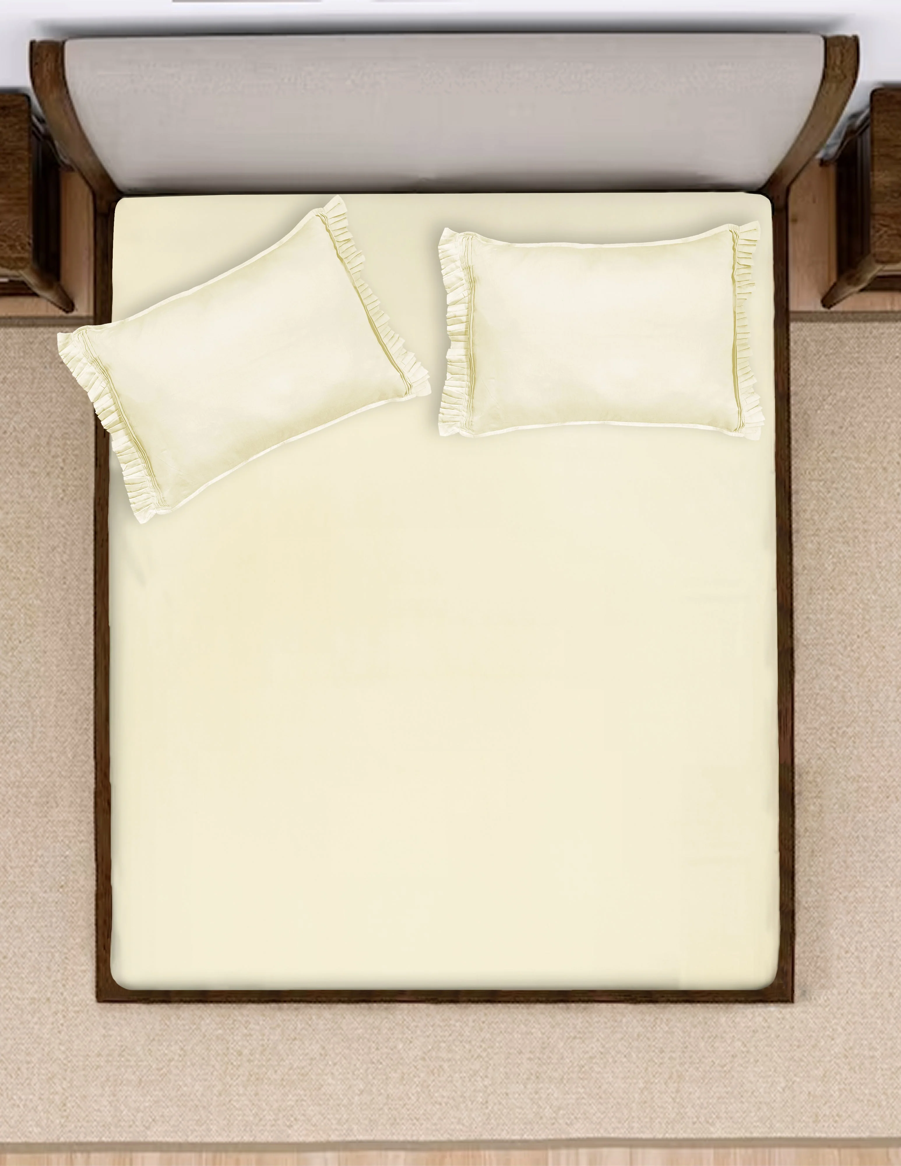 Classic Cotton Bedsheet with 2 Pillow Covers | Queen Size - Image 13