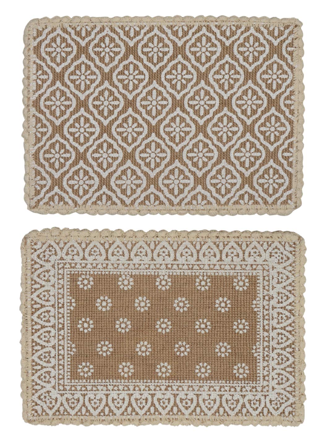 Jute & Cotton Table Mat with Artistic Print | Handcrafted Dining Table Décor - Image 16