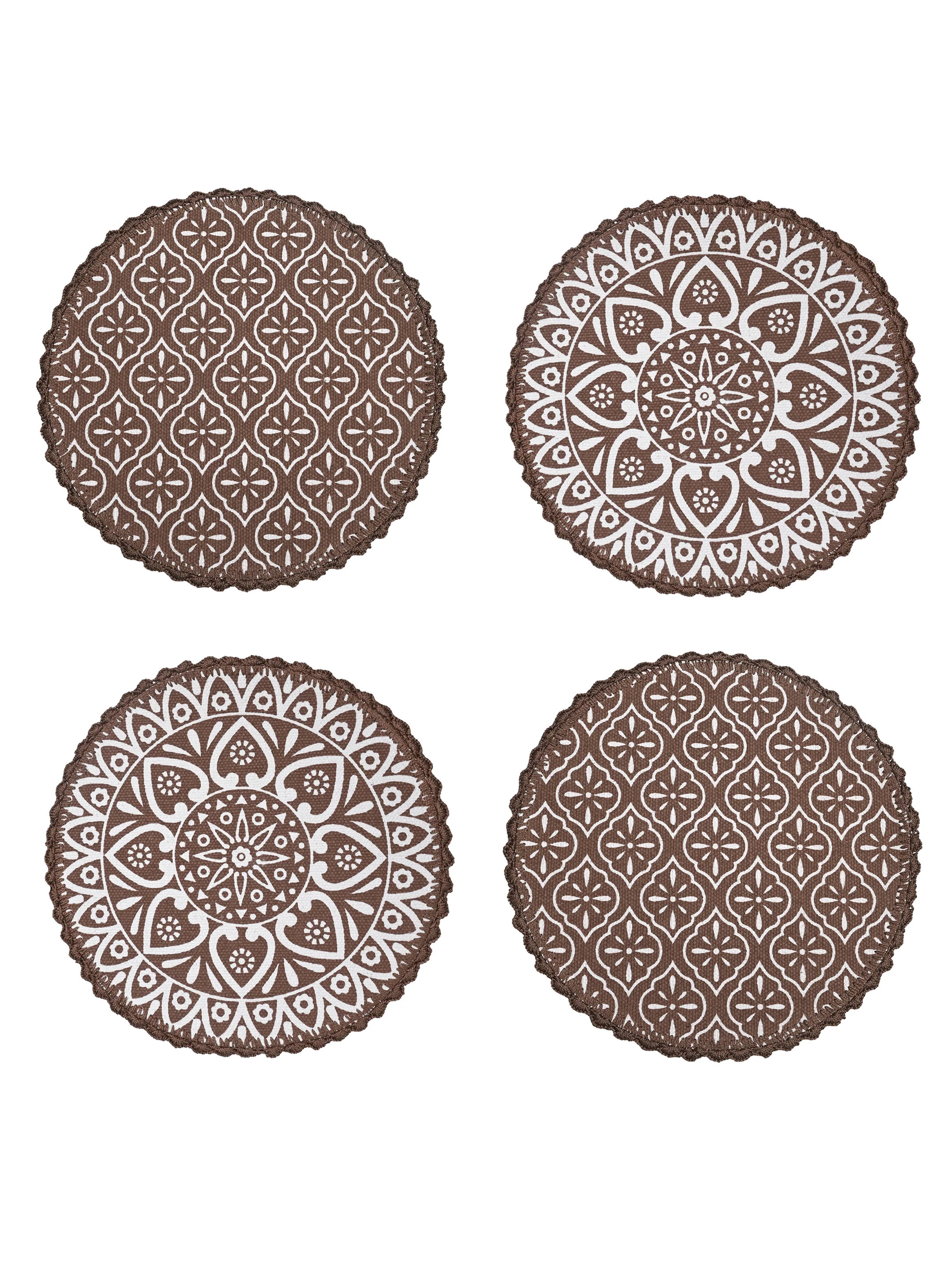 Jute & Cotton Table Mat with Artistic Print | Handcrafted Dining Table Décor - Image 11
