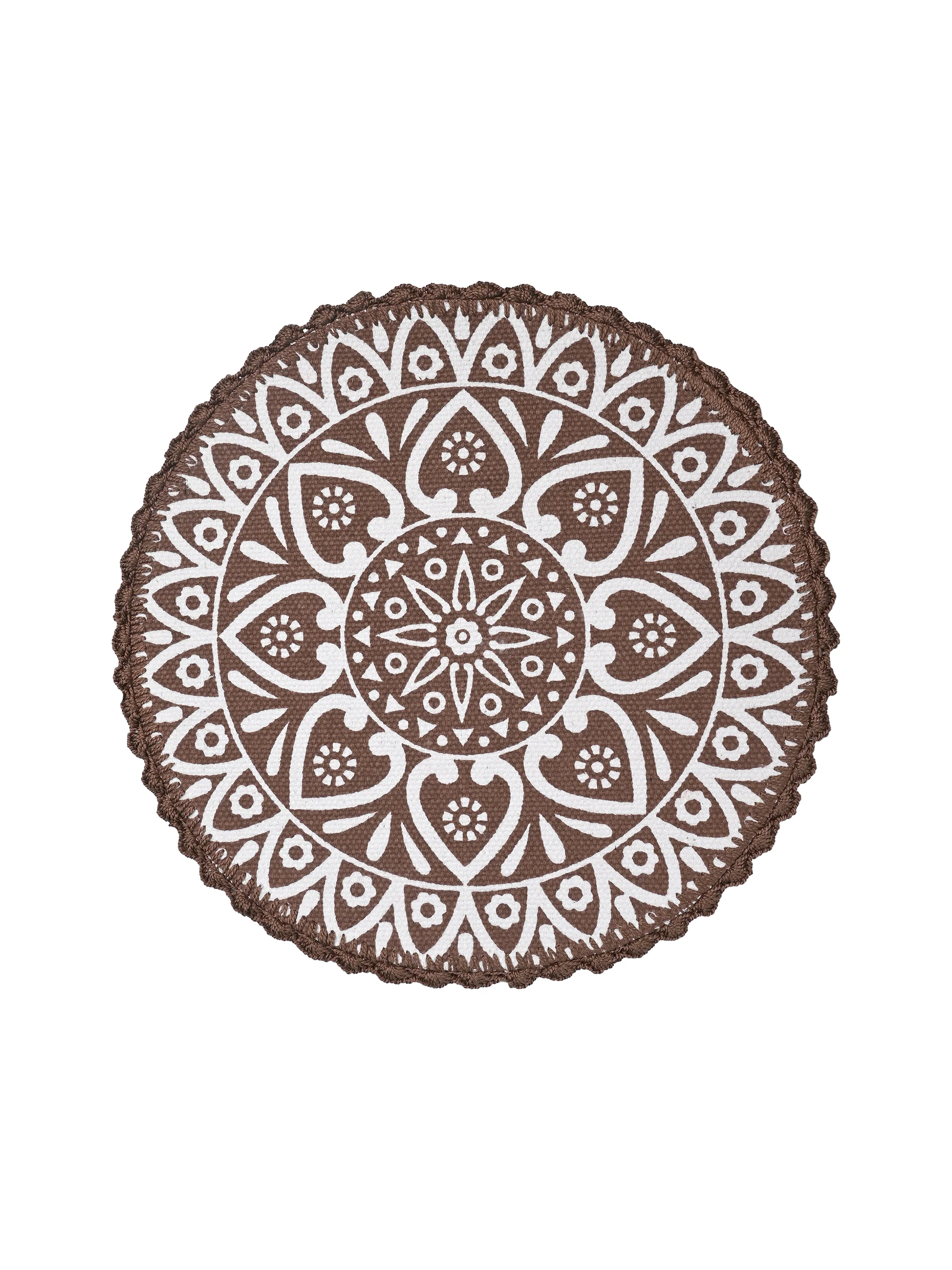 Jute & Cotton Table Mat with Artistic Print | Handcrafted Dining Table Décor - Image 15