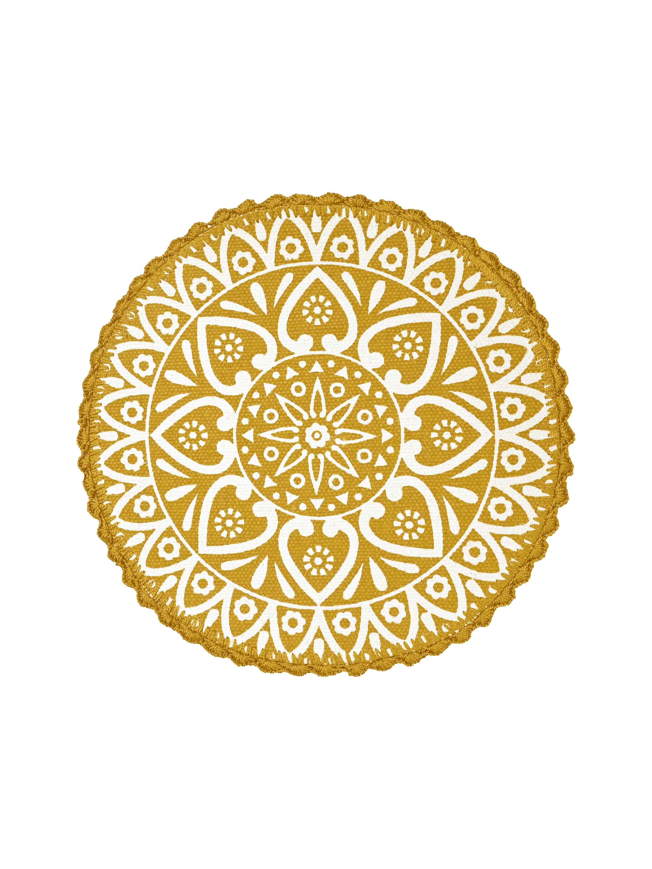 Jute & Cotton Table Mat with Artistic Print | Handcrafted Dining Table Décor - Image 23
