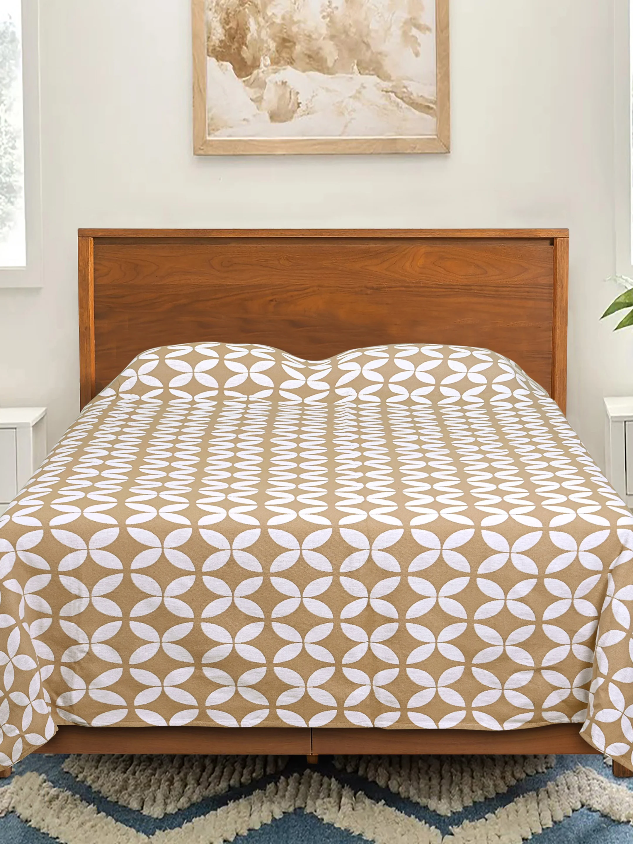 DHADKI Cotton Bed Cover Sheet in Elegant – No Pillow Covers Included - Image 19