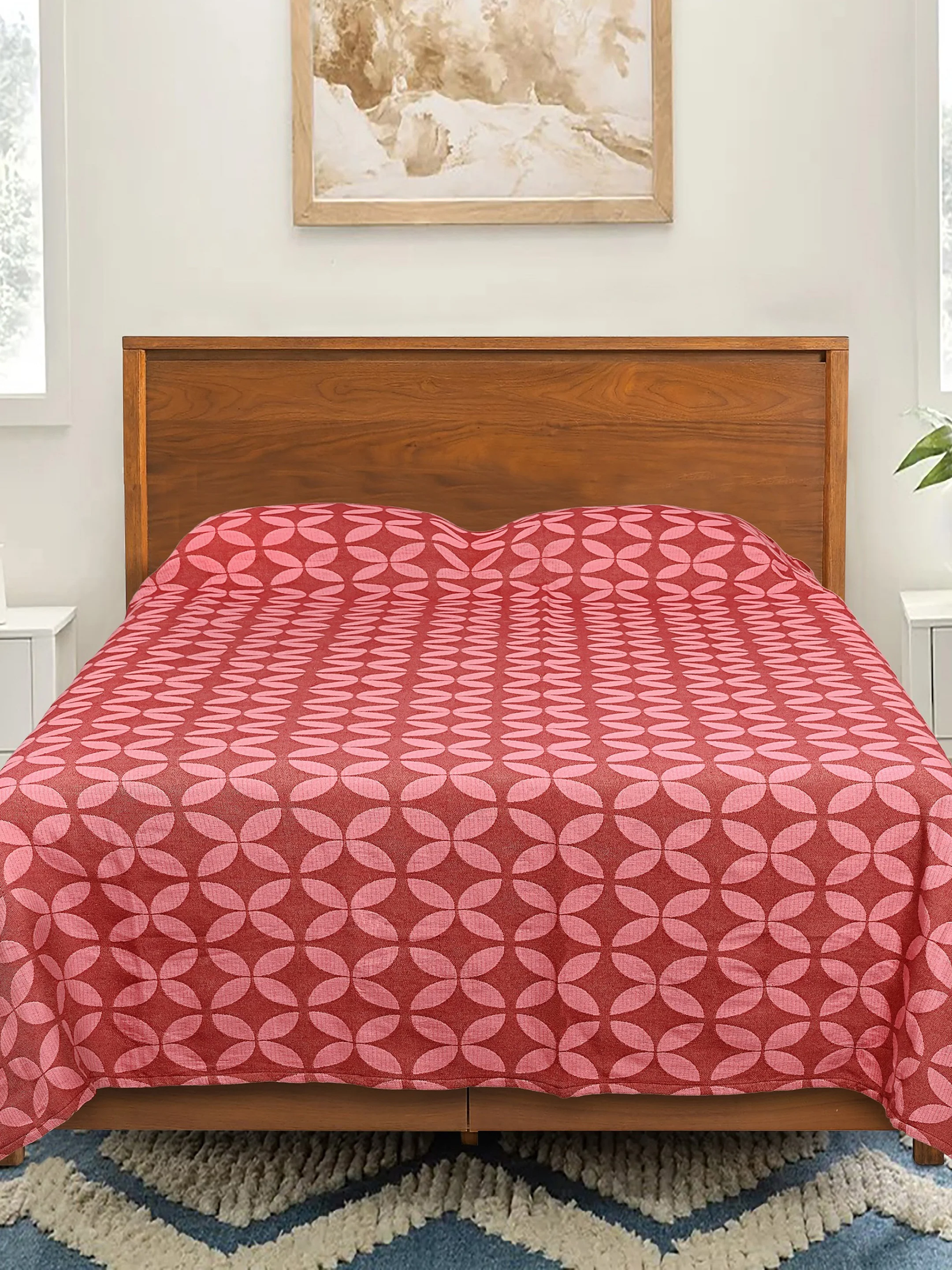 DHADKI Cotton Bed Cover Sheet in Elegant – No Pillow Covers Included - Image 2