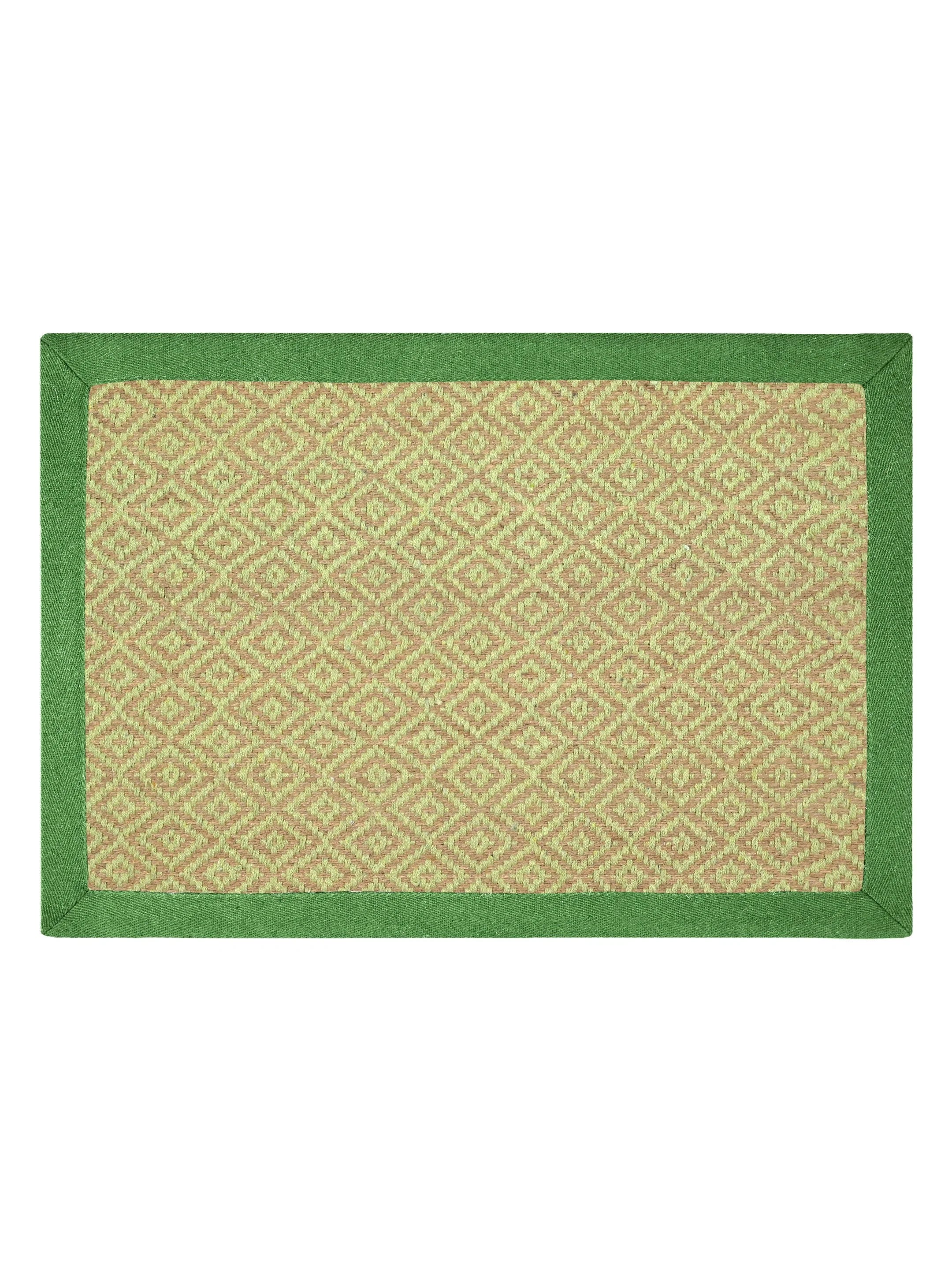 Diamond Jute & Cotton Woven Anti-Slip Strong Border Door Mat - Image 8