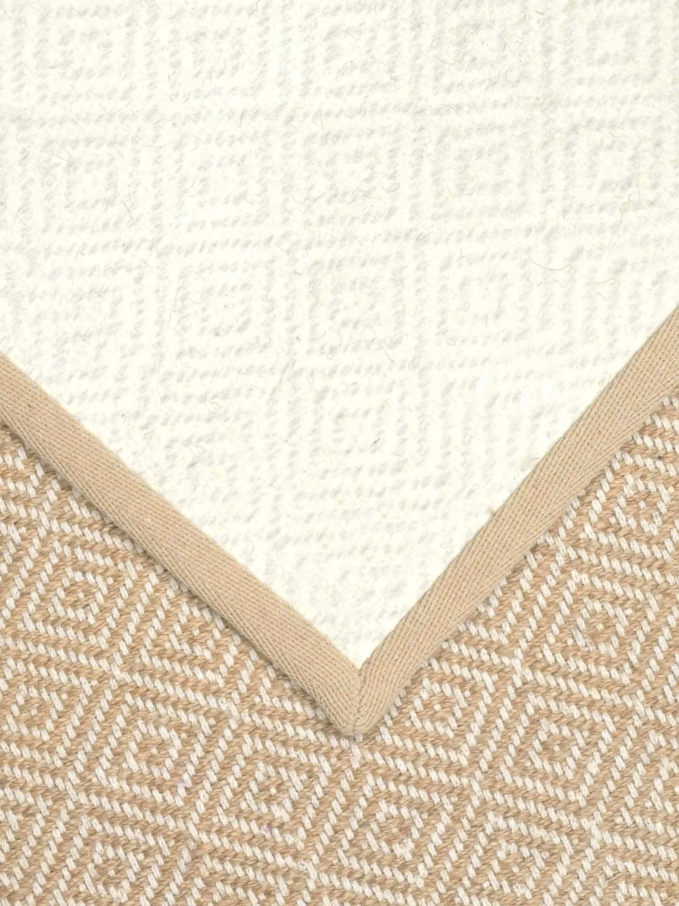 Diamond Jute & Cotton Woven Anti-Slip Strong Border Door Mat - Image 20