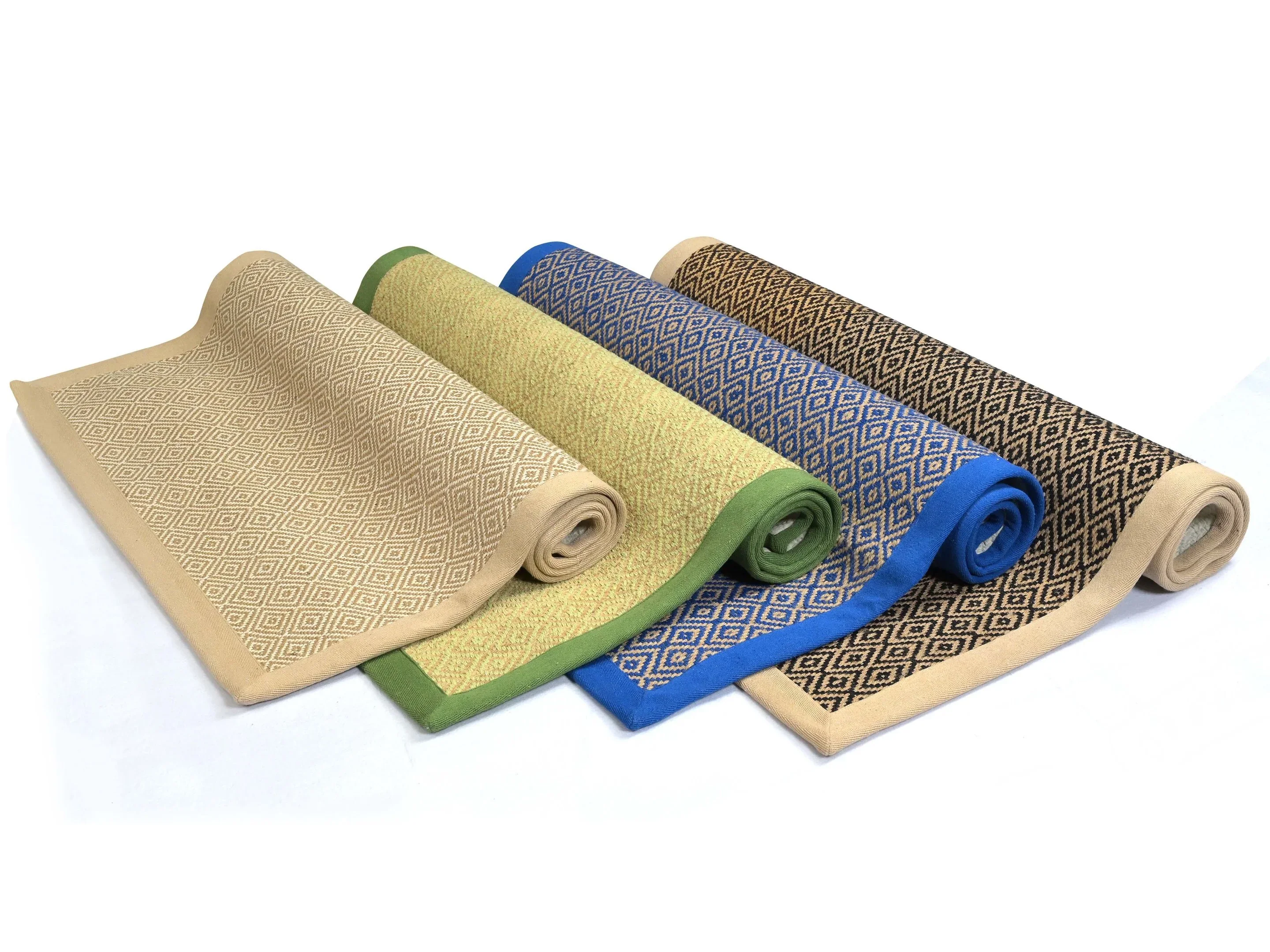 Diamond Jute & Cotton Woven Anti-Slip Strong Border Runner - Image 20