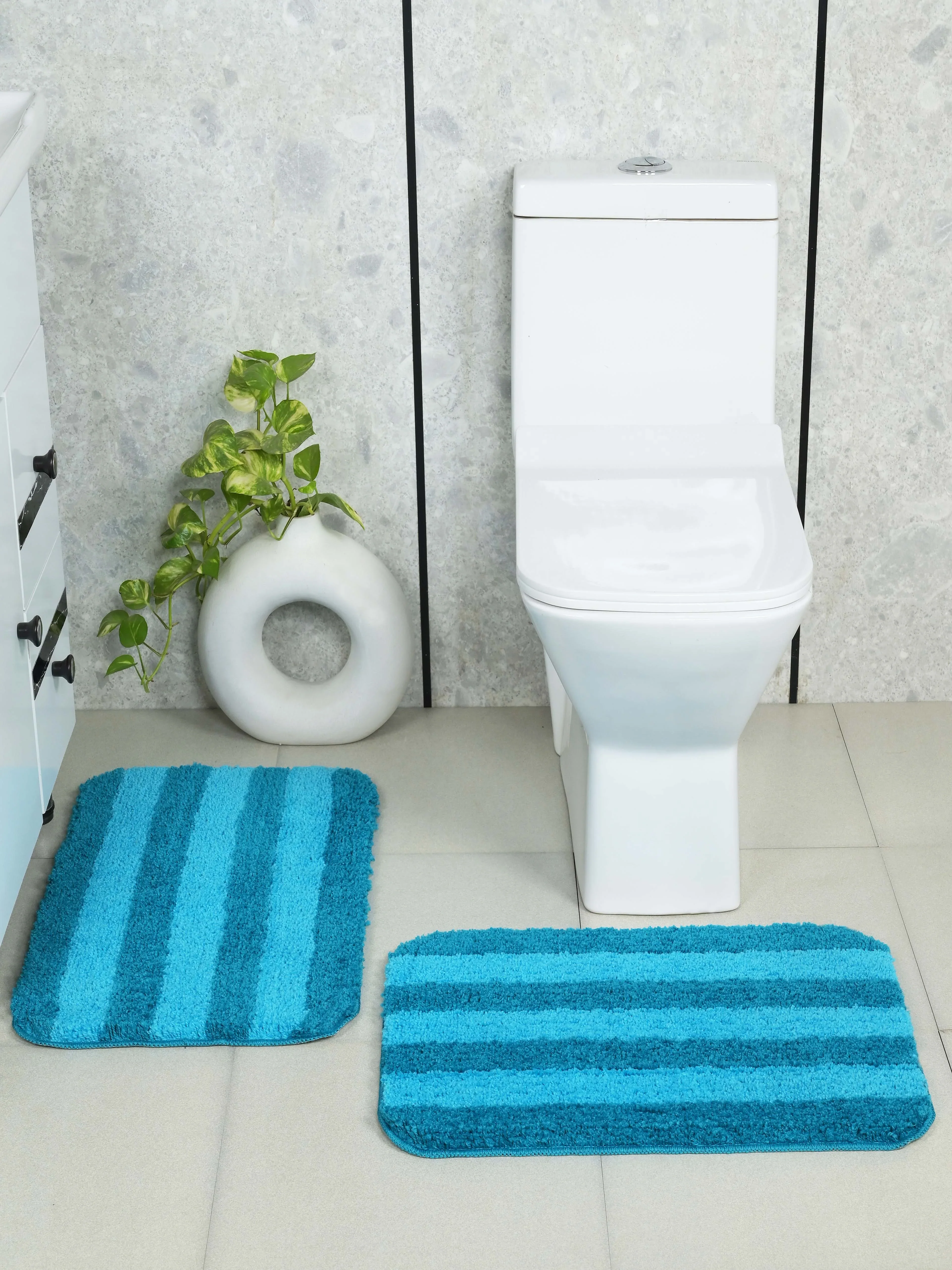 Digo Soft Anti-Slip Bathmat Set (2 Pc) | Plush Feel with Non-Slip Comfort - Image 11