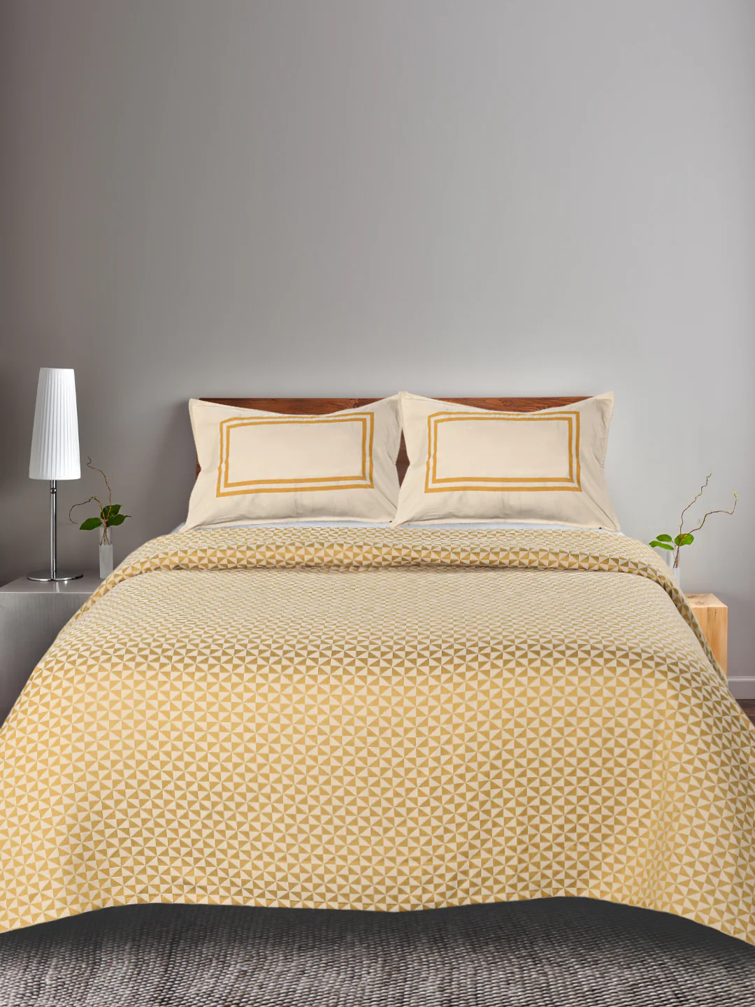 Firki Damask Cotton Bed Sheet Set | Luxurious Weave | Includes 2 Pillow Covers - Image 21