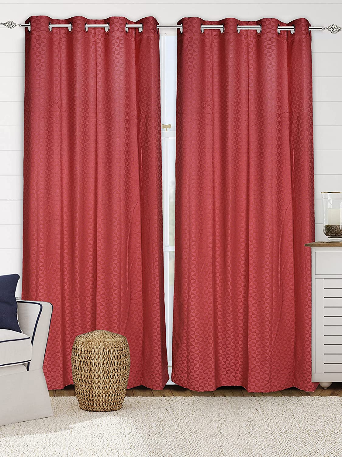 FIRKI Damask Cotton Blackout Curtains | Elegant Finish - Image 31