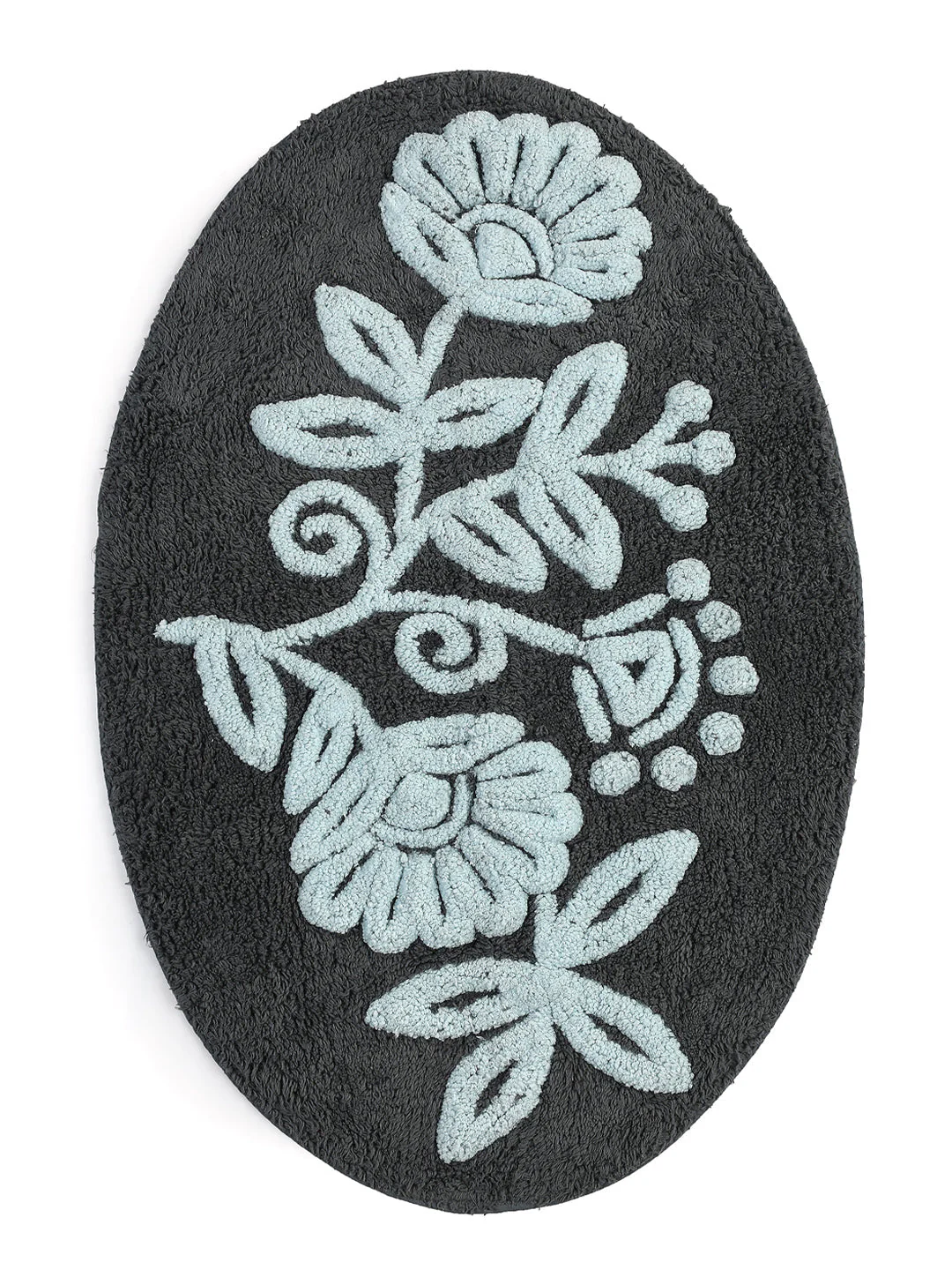 FLEUR Oval Soft Bathmat | 50x80 cm, Anti-Slip Comfort - Image 15