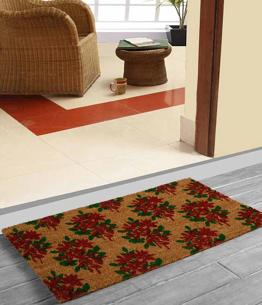 Flowery Bunch Coir Door Mat – Floral Motif & Natural Strength - Image 5