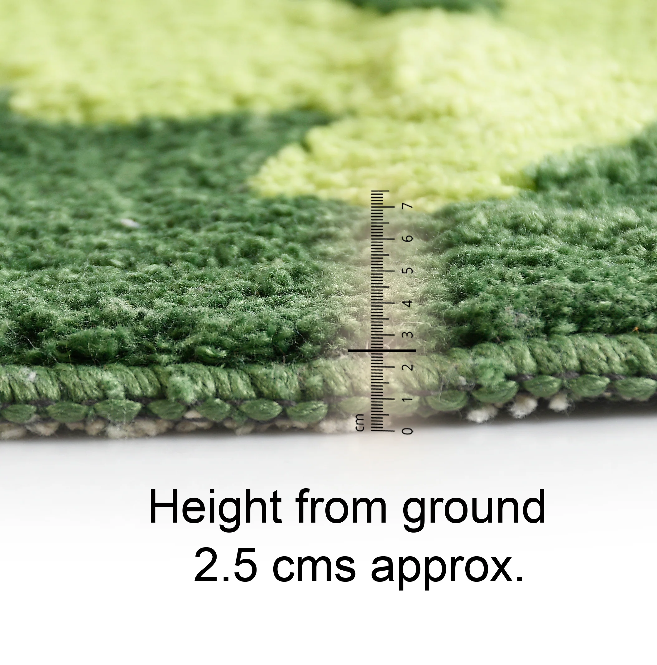 GREEN LEAF Soft Anti-Slip Bathmat | Decorative & Plush (60x60 cm) - Image 6