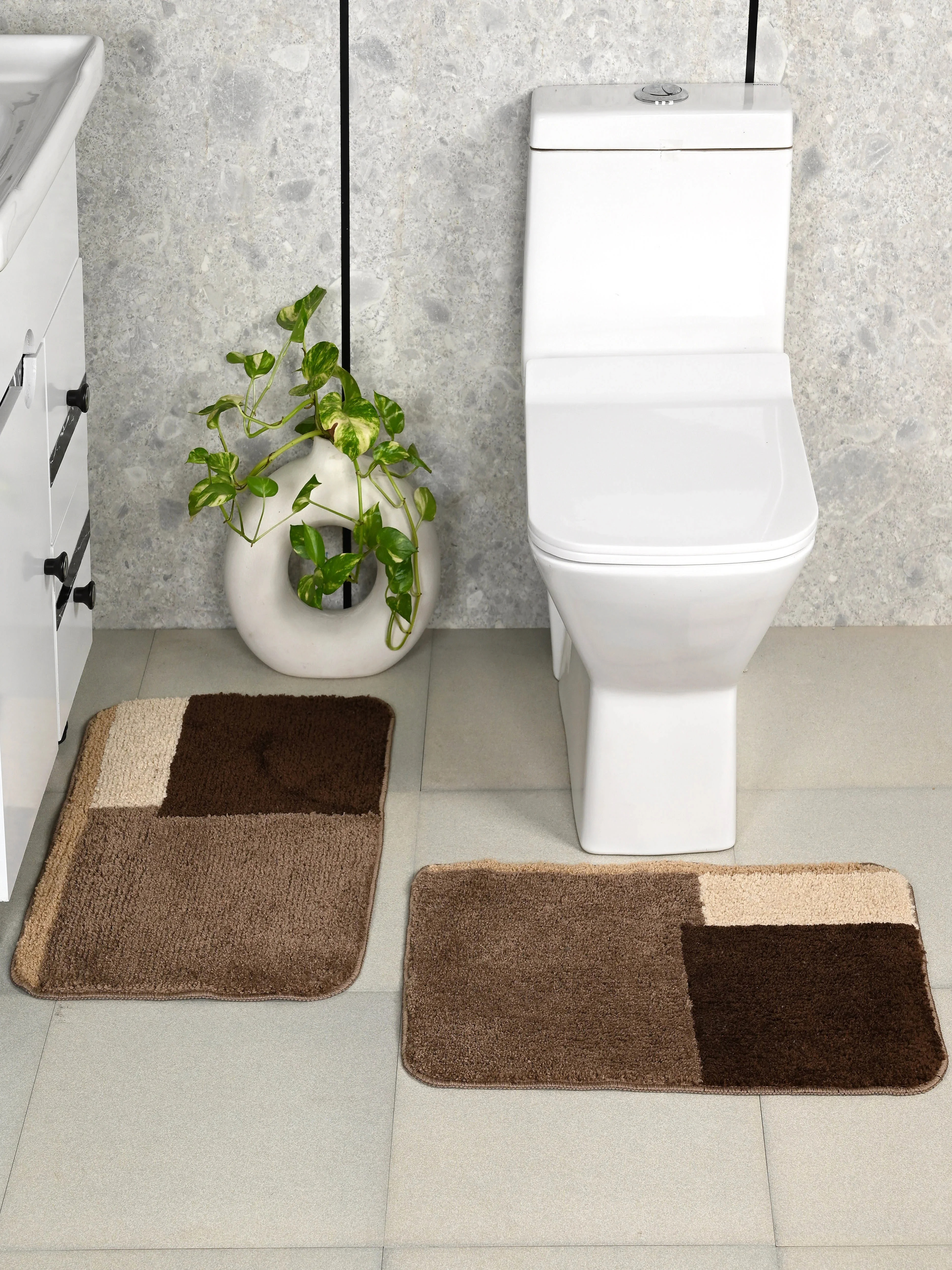 GRUND Soft Anti-Skid Bathmat | 2-Piece Bath Set