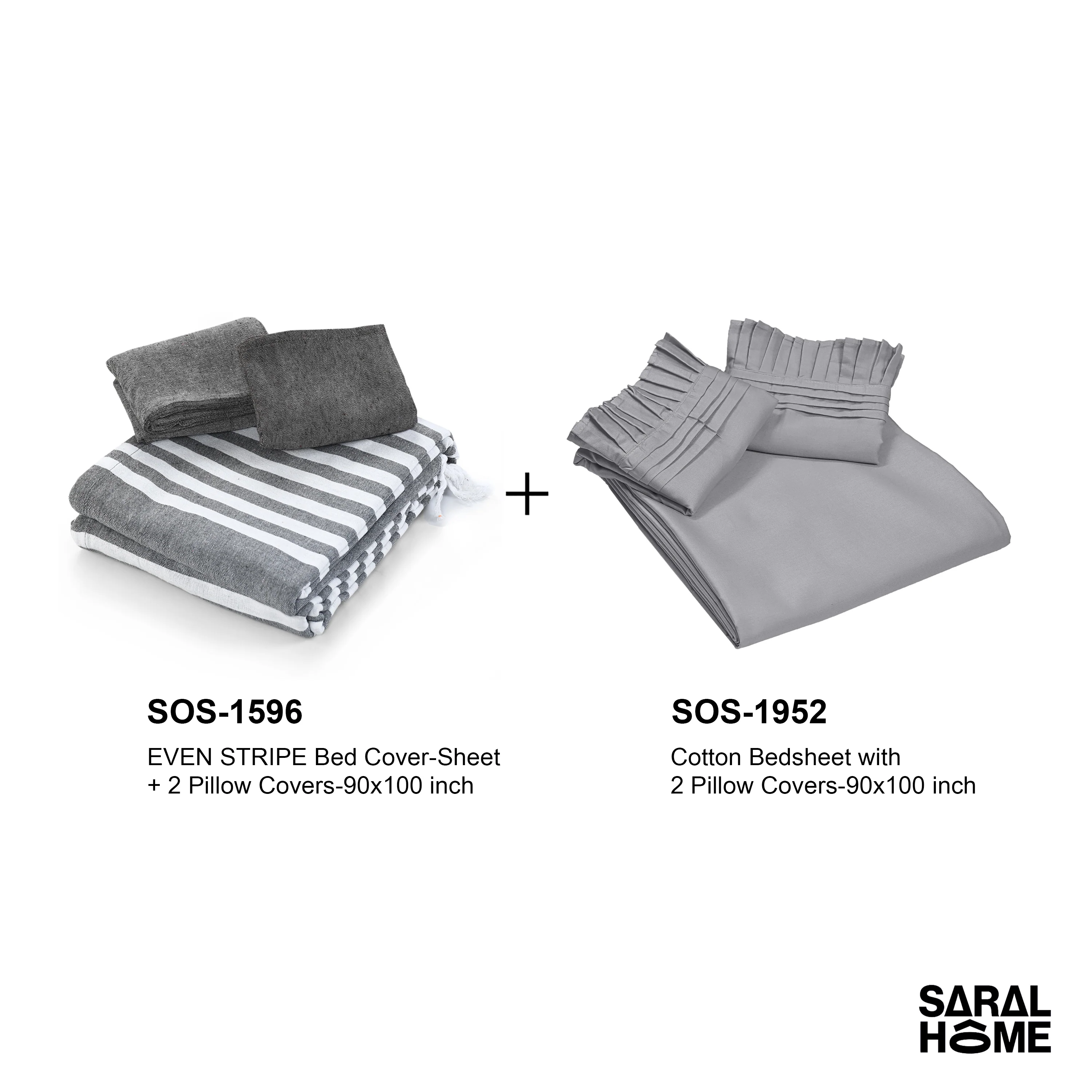 GIFT BASKET | 2 Bedsheets 4 Pillow Covers Matching Gift Set