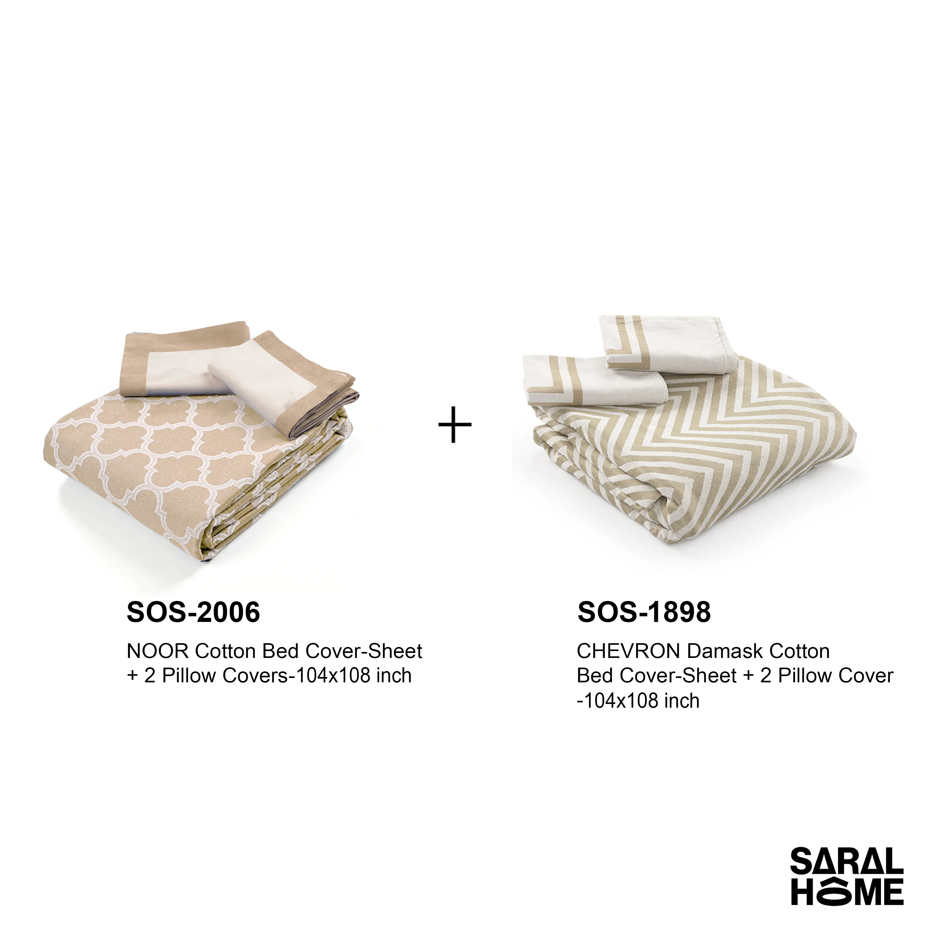 GIFT BASKET | 2 Bedsheets 4 Pillow Covers Matching Gift Set